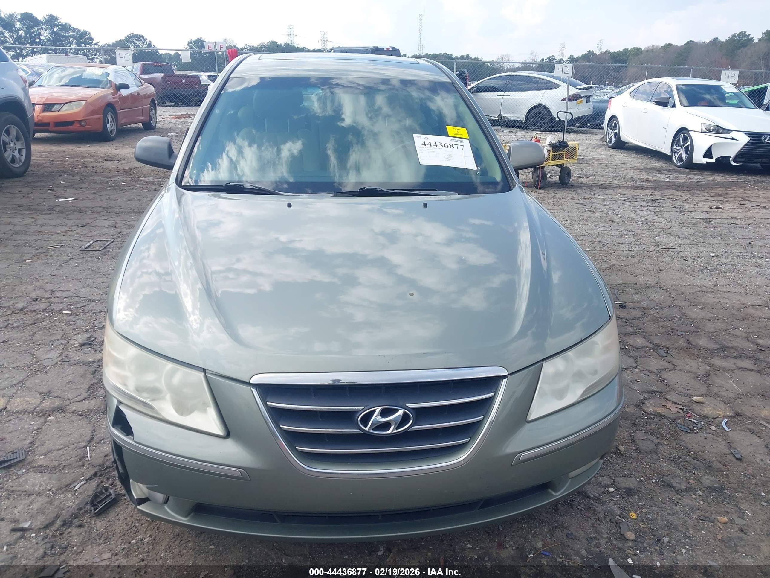 2010 Hyundai Sonata Limited V6 Зеленый vin: 5NPEU4AF1AH604827