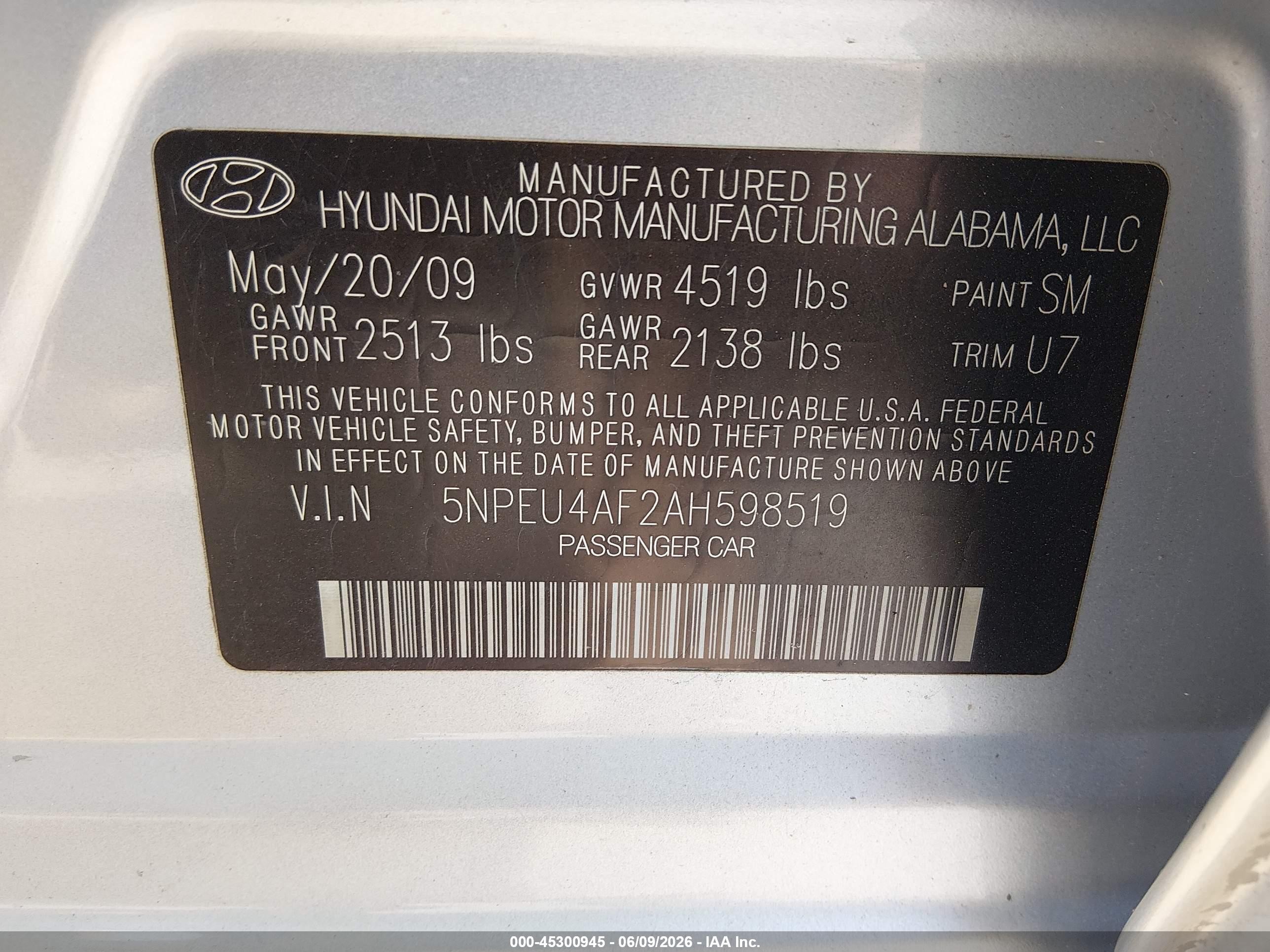 2010 Hyundai Sonata Limited V6 Бежевый vin: 5NPEU4AF2AH598519