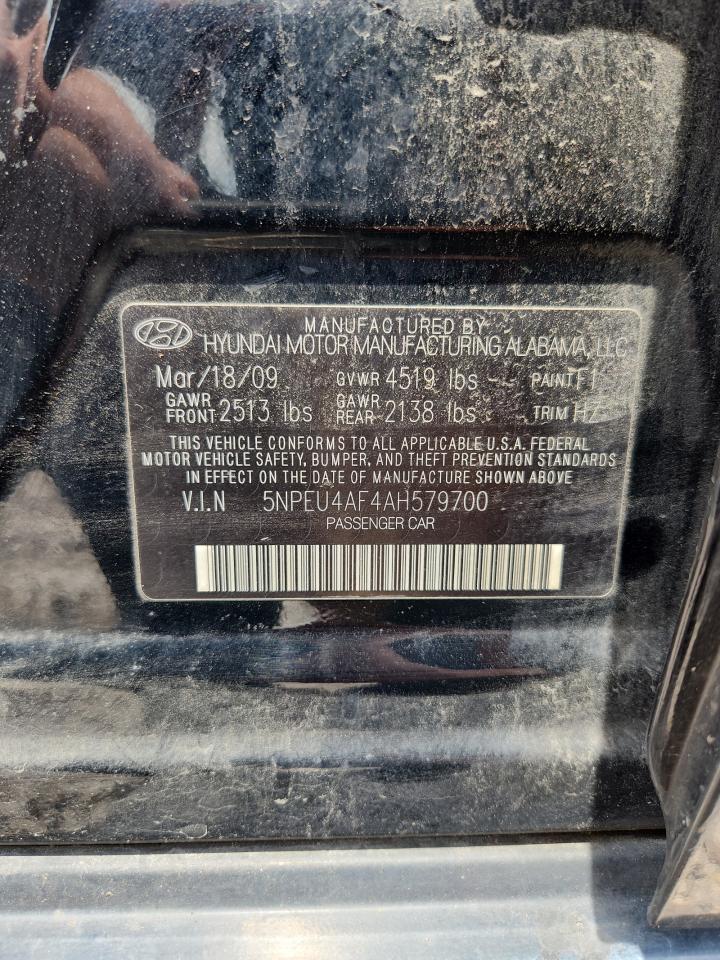 2010 Hyundai Sonata Limited V6 Black vin: 5NPEU4AF4AH579700