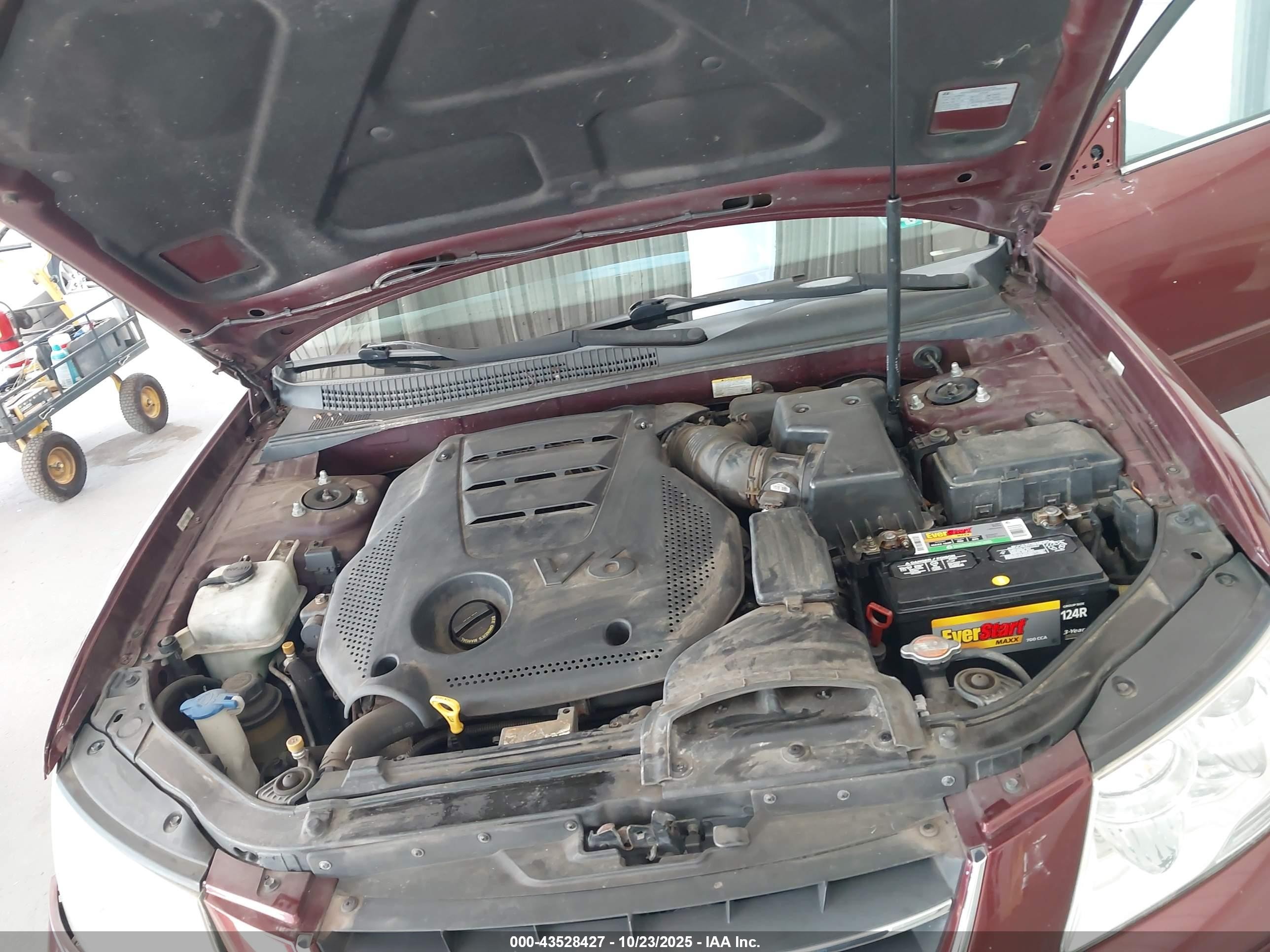 2010 Hyundai Sonata Se V6 Maroon vin: 5NPEU4AF5AH618617