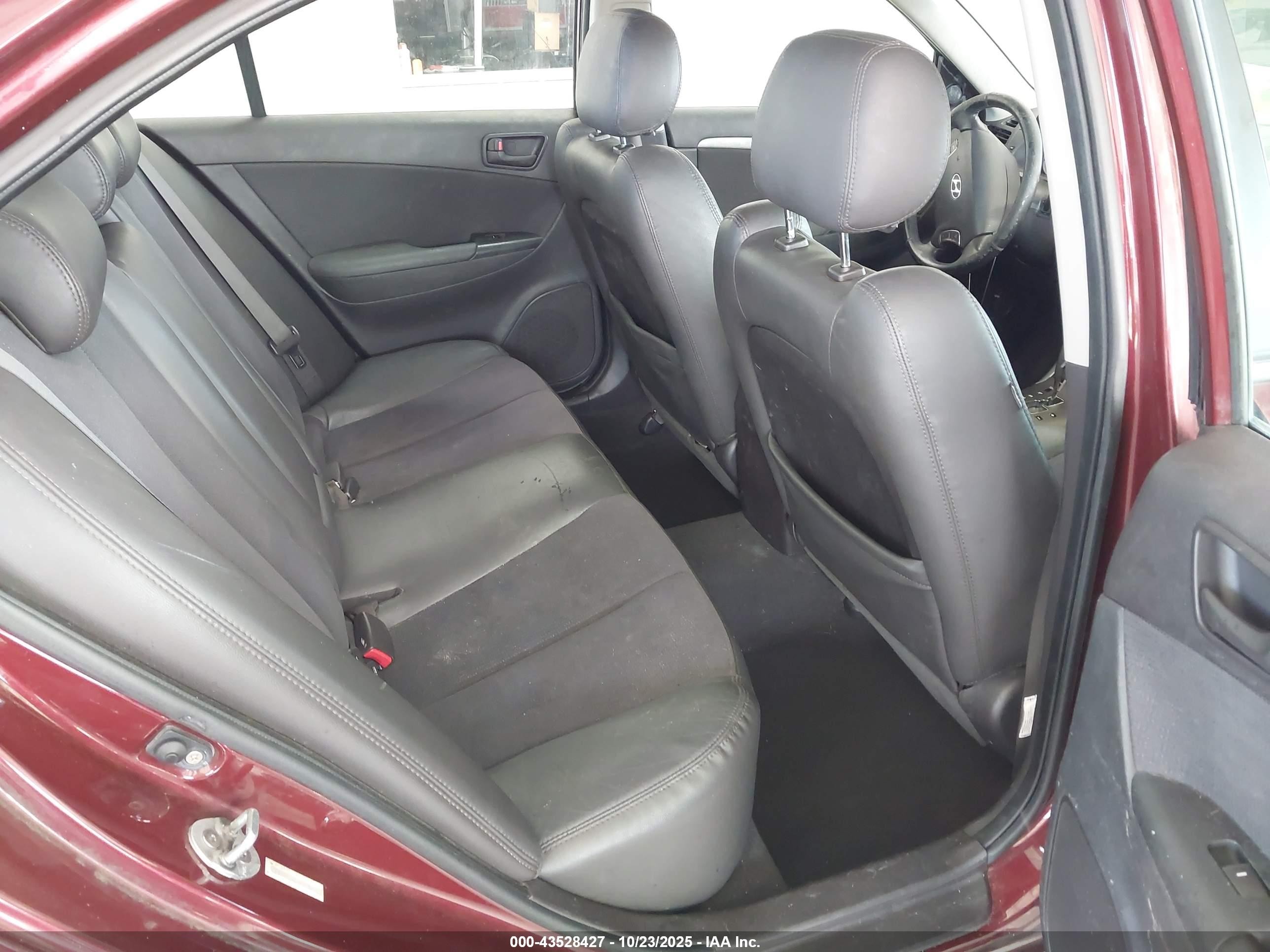 2010 Hyundai Sonata Se V6 Maroon vin: 5NPEU4AF5AH618617