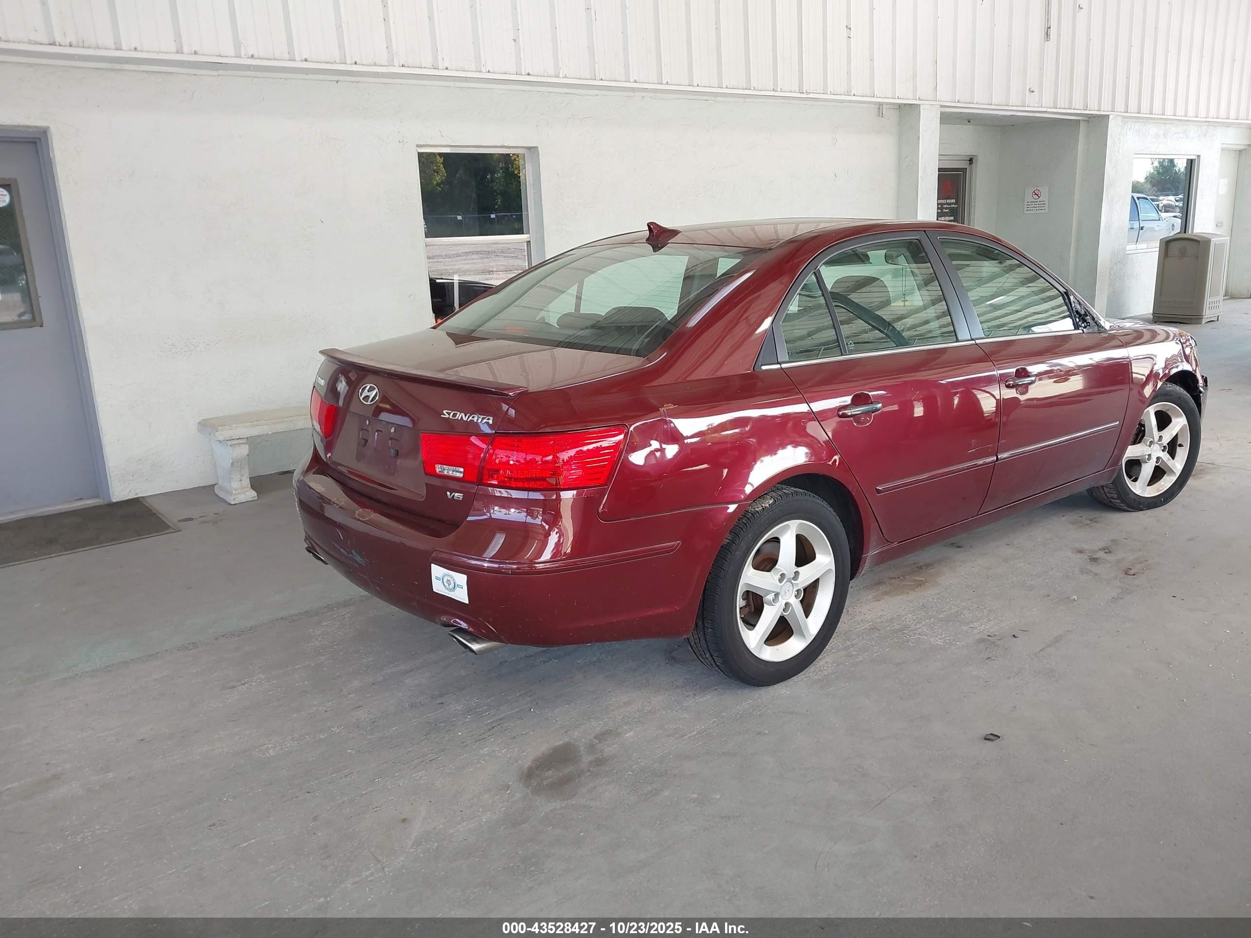2010 Hyundai Sonata Se V6 Maroon vin: 5NPEU4AF5AH618617
