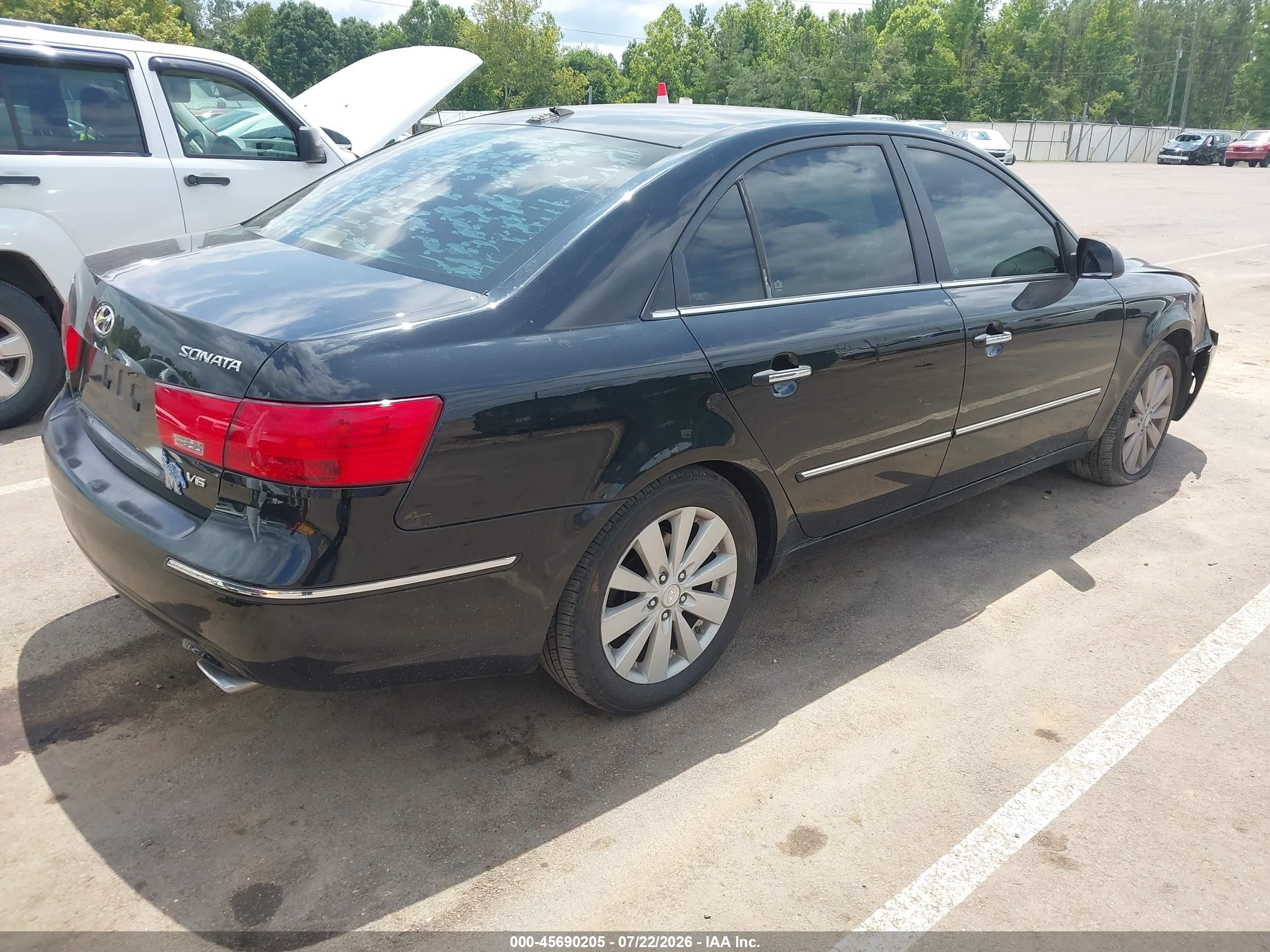 2010 Hyundai Sonata Limited V6 Black vin: 5NPEU4AF6AH602216