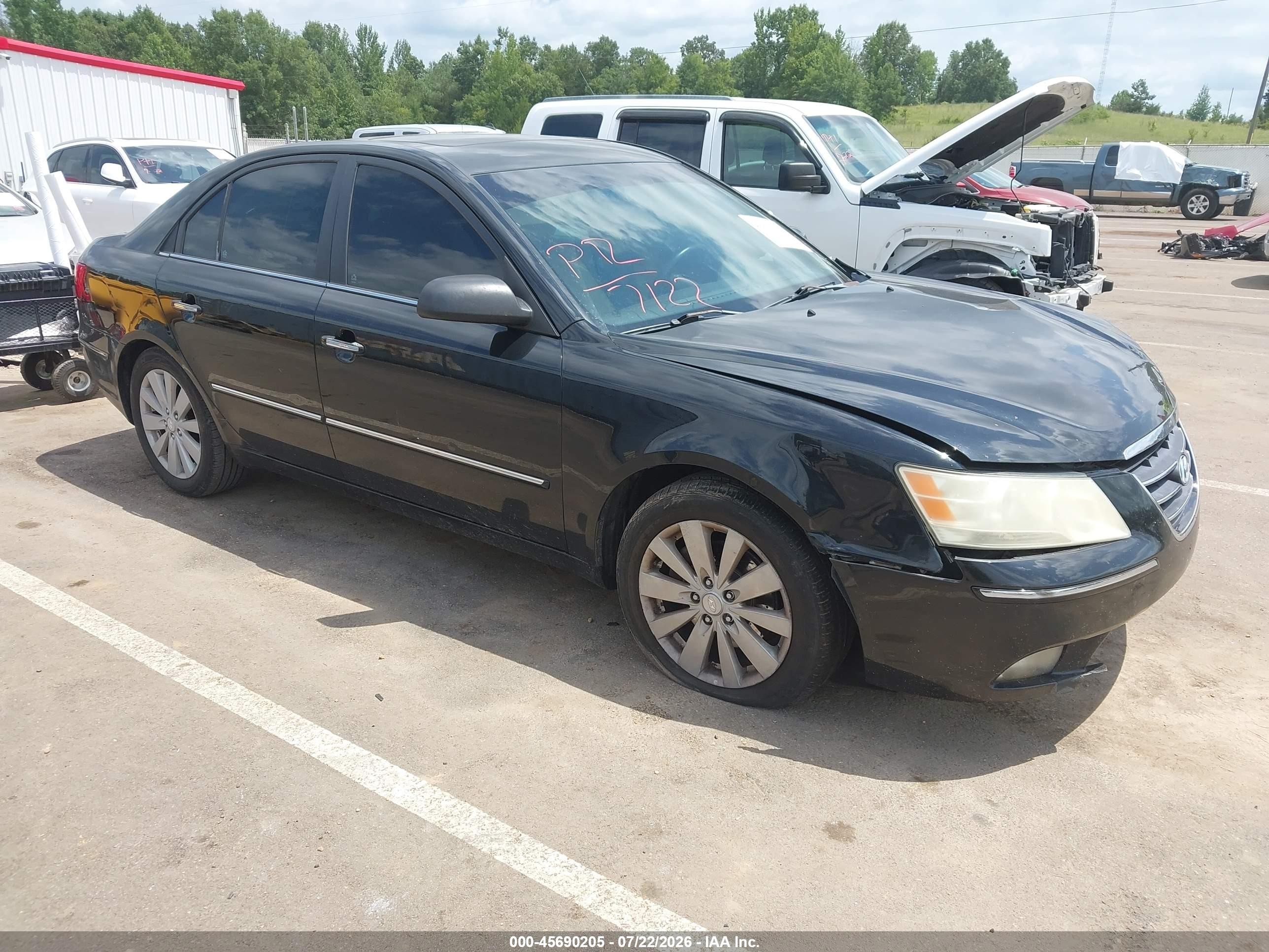 2010 Hyundai Sonata Limited V6 Black vin: 5NPEU4AF6AH602216