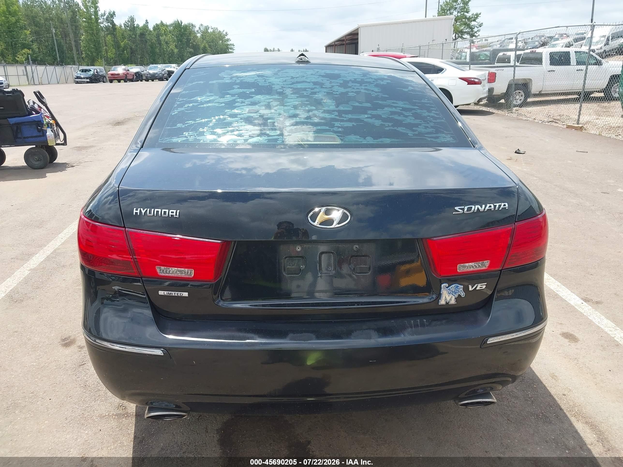 2010 Hyundai Sonata Limited V6 Black vin: 5NPEU4AF6AH602216