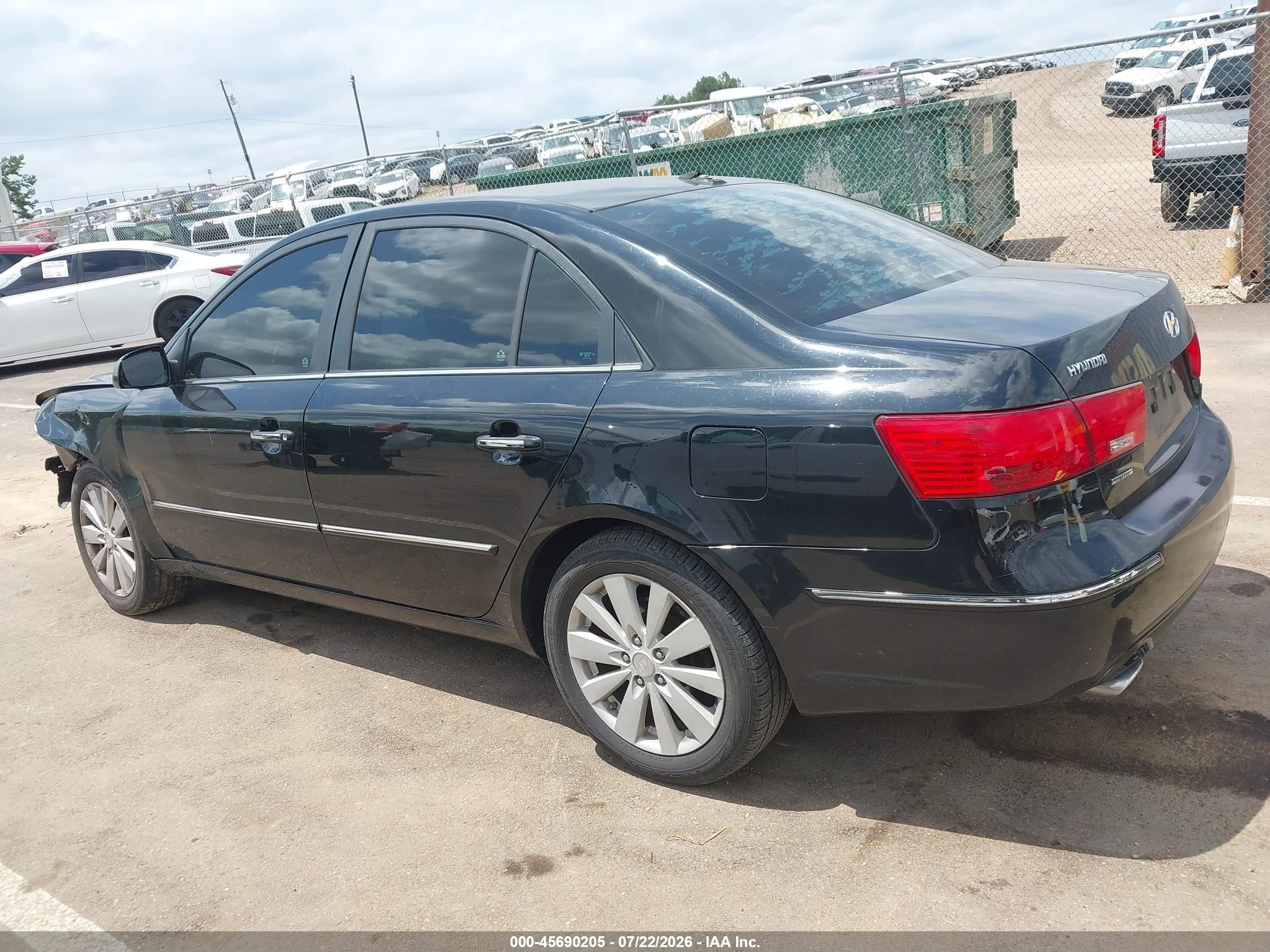 2010 Hyundai Sonata Limited V6 Black vin: 5NPEU4AF6AH602216