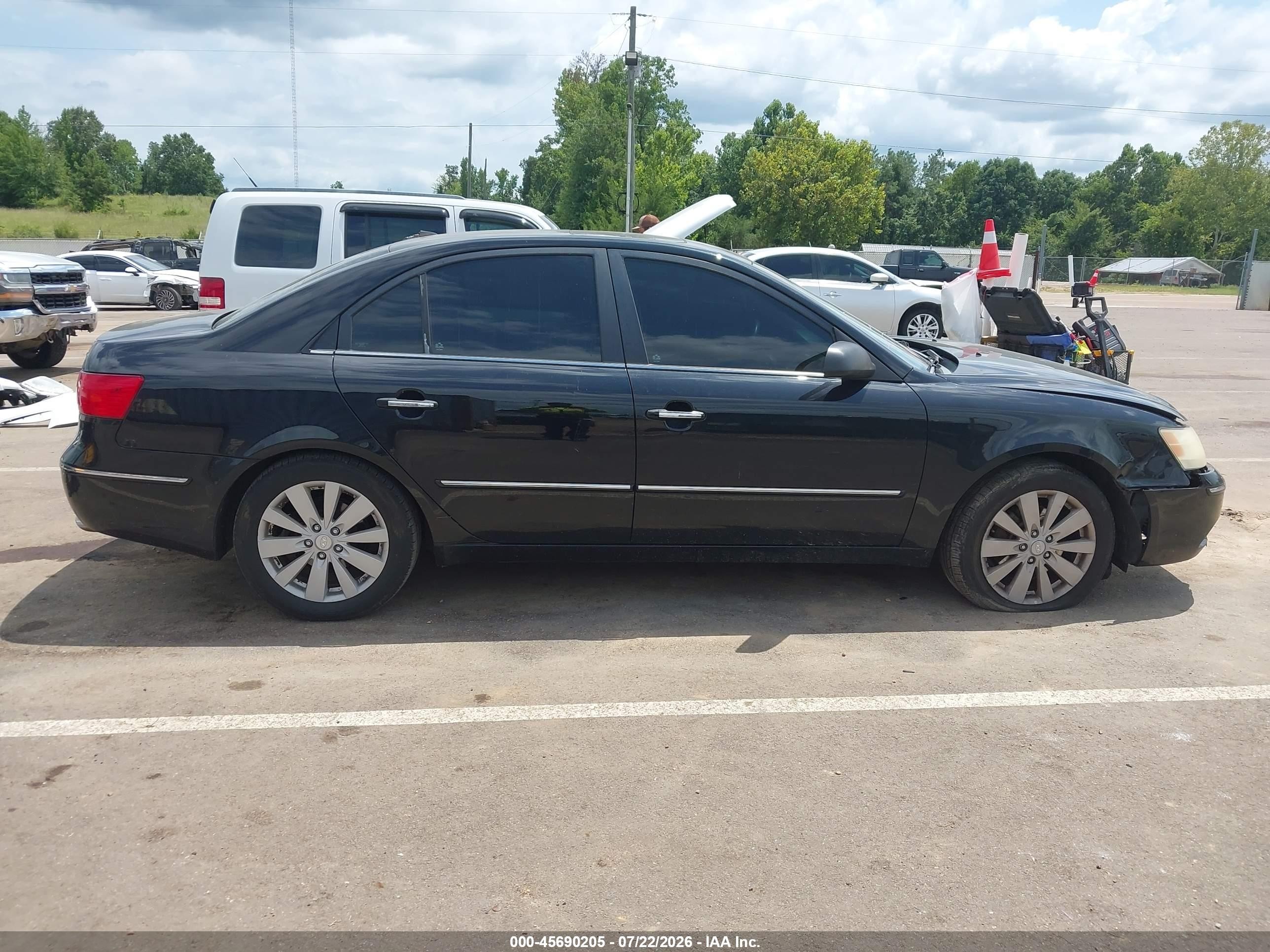 2010 Hyundai Sonata Limited V6 Black vin: 5NPEU4AF6AH602216