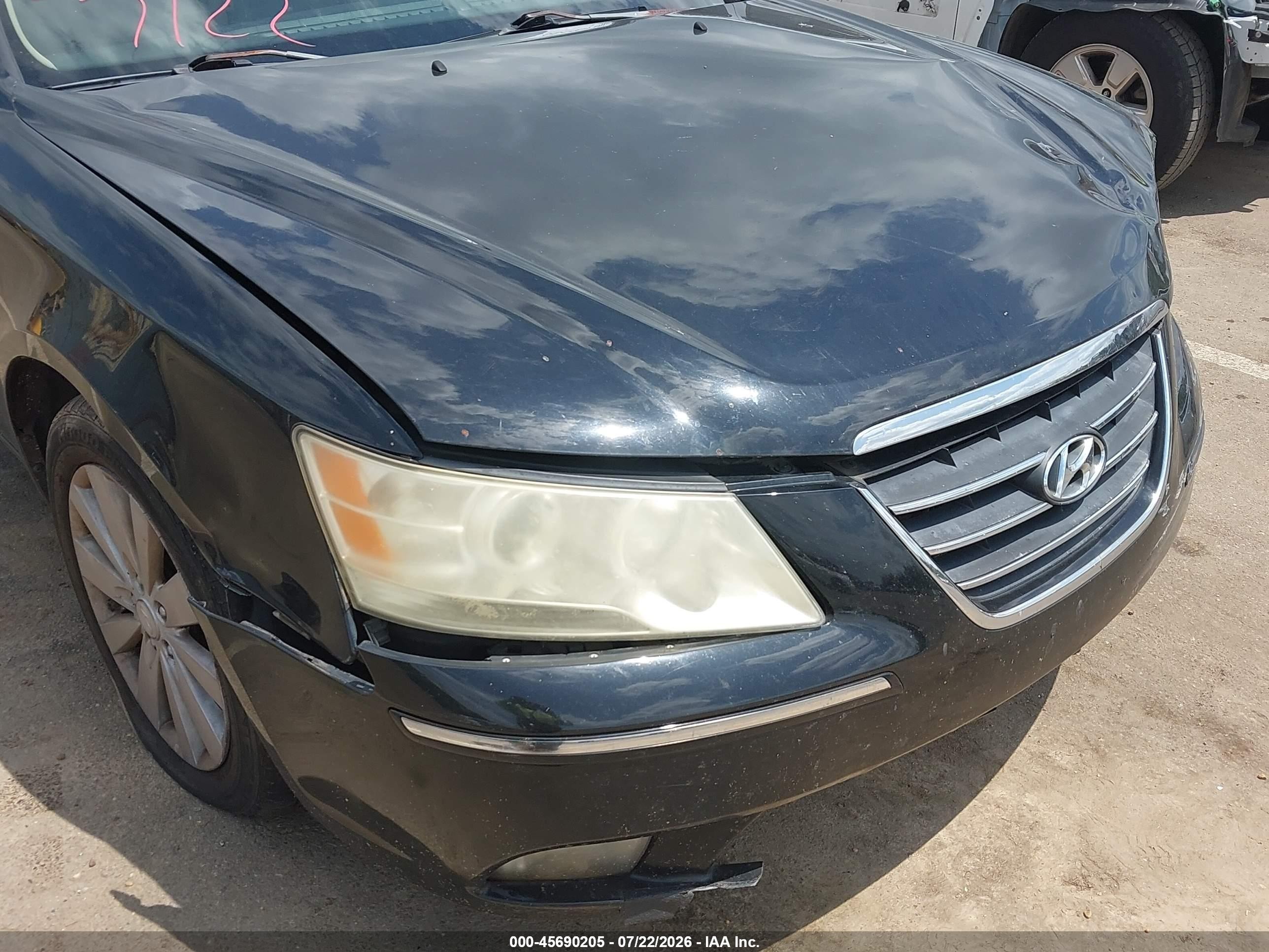 2010 Hyundai Sonata Limited V6 Black vin: 5NPEU4AF6AH602216