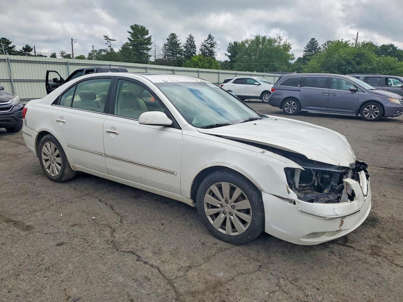 2010 Hyundai Sonata Limited V6 White vin: 5NPEU4AF8AH599299