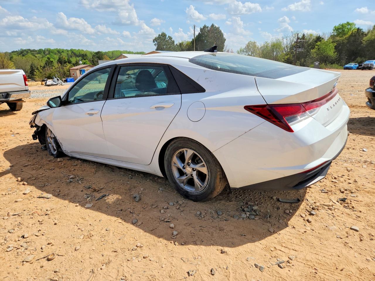 2021 Hyundai Elantra Se White vin: 5NPLL4AG3MH049113