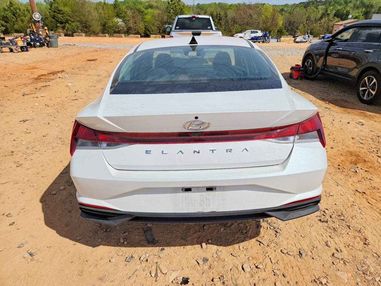 2021 Hyundai Elantra Se White vin: 5NPLL4AG3MH049113