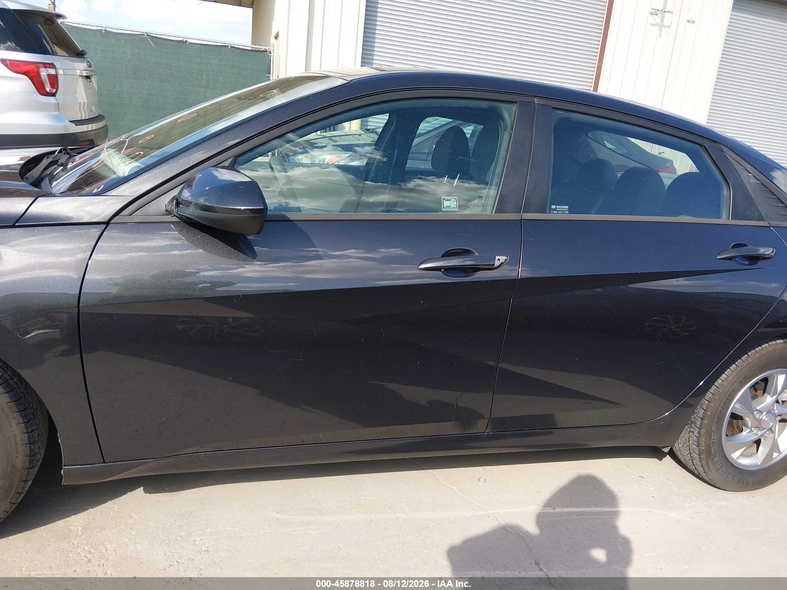 2021 Hyundai Elantra Se Gray vin: 5NPLL4AG3MH049953