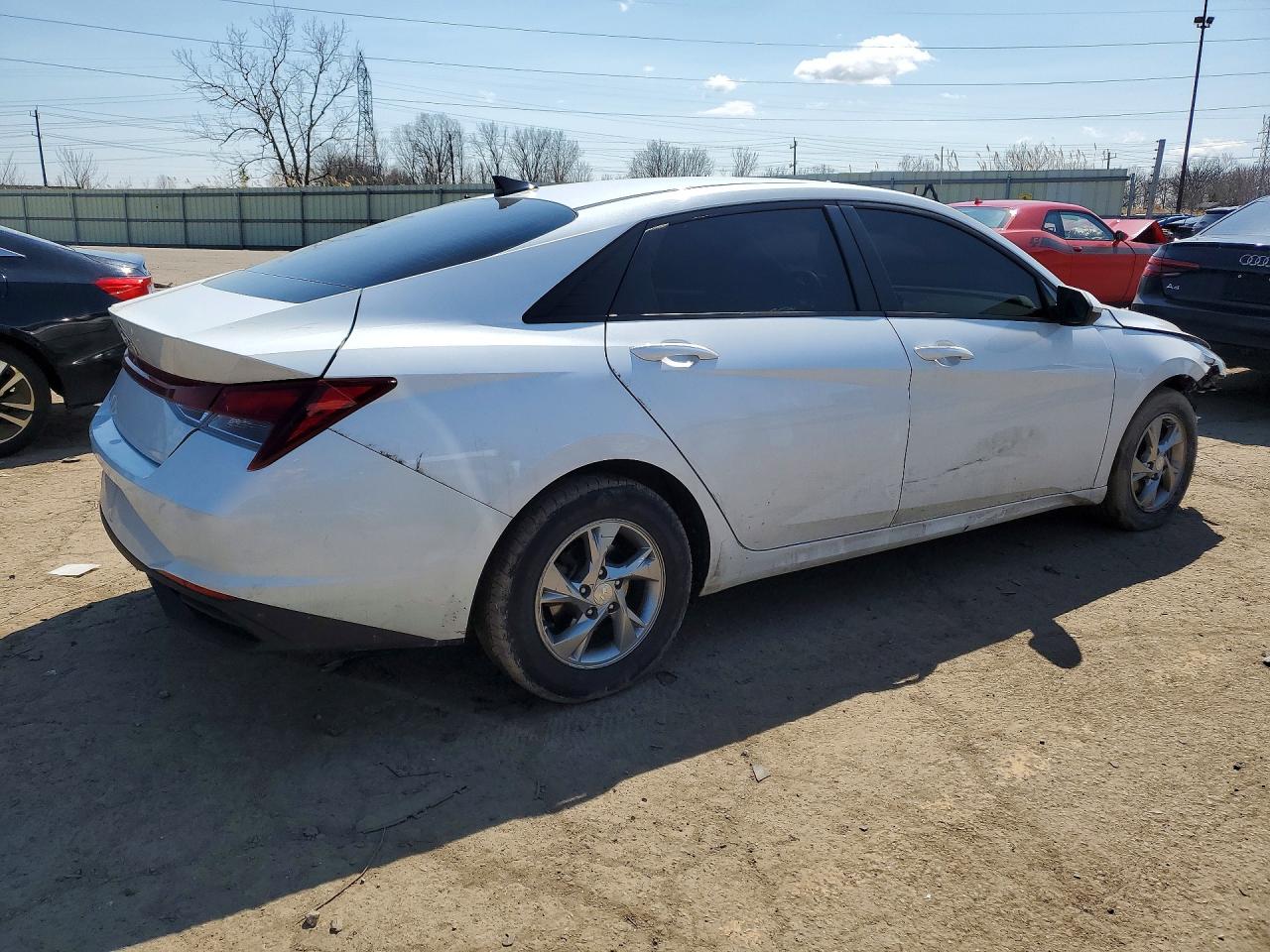 2021 Hyundai Elantra Se White vin: 5NPLL4AG4MH047273
