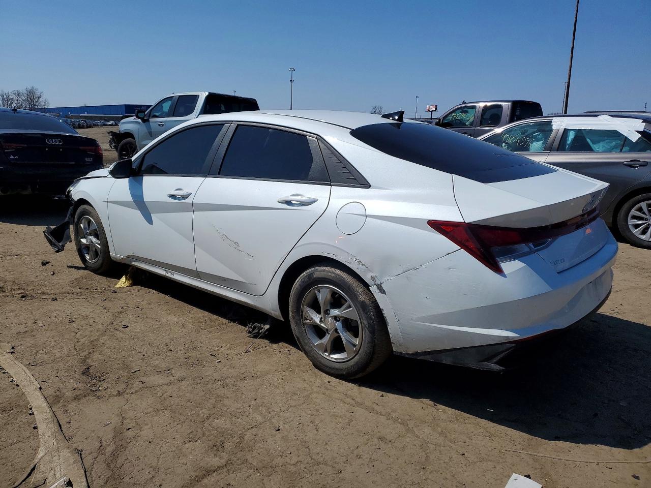 2021 Hyundai Elantra Se White vin: 5NPLL4AG4MH047273