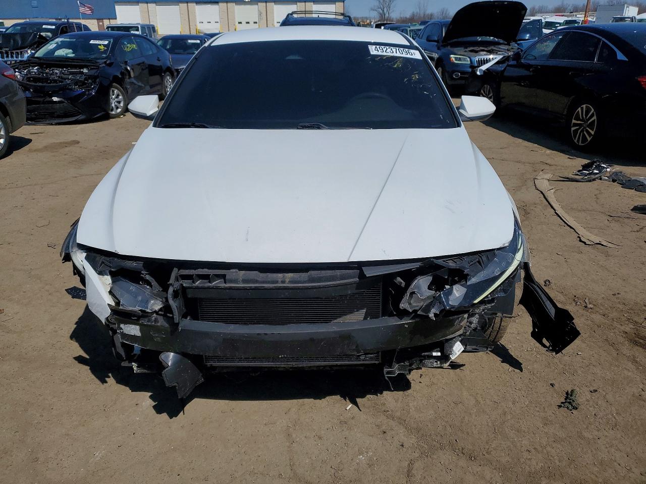 2021 Hyundai Elantra Se White vin: 5NPLL4AG4MH047273