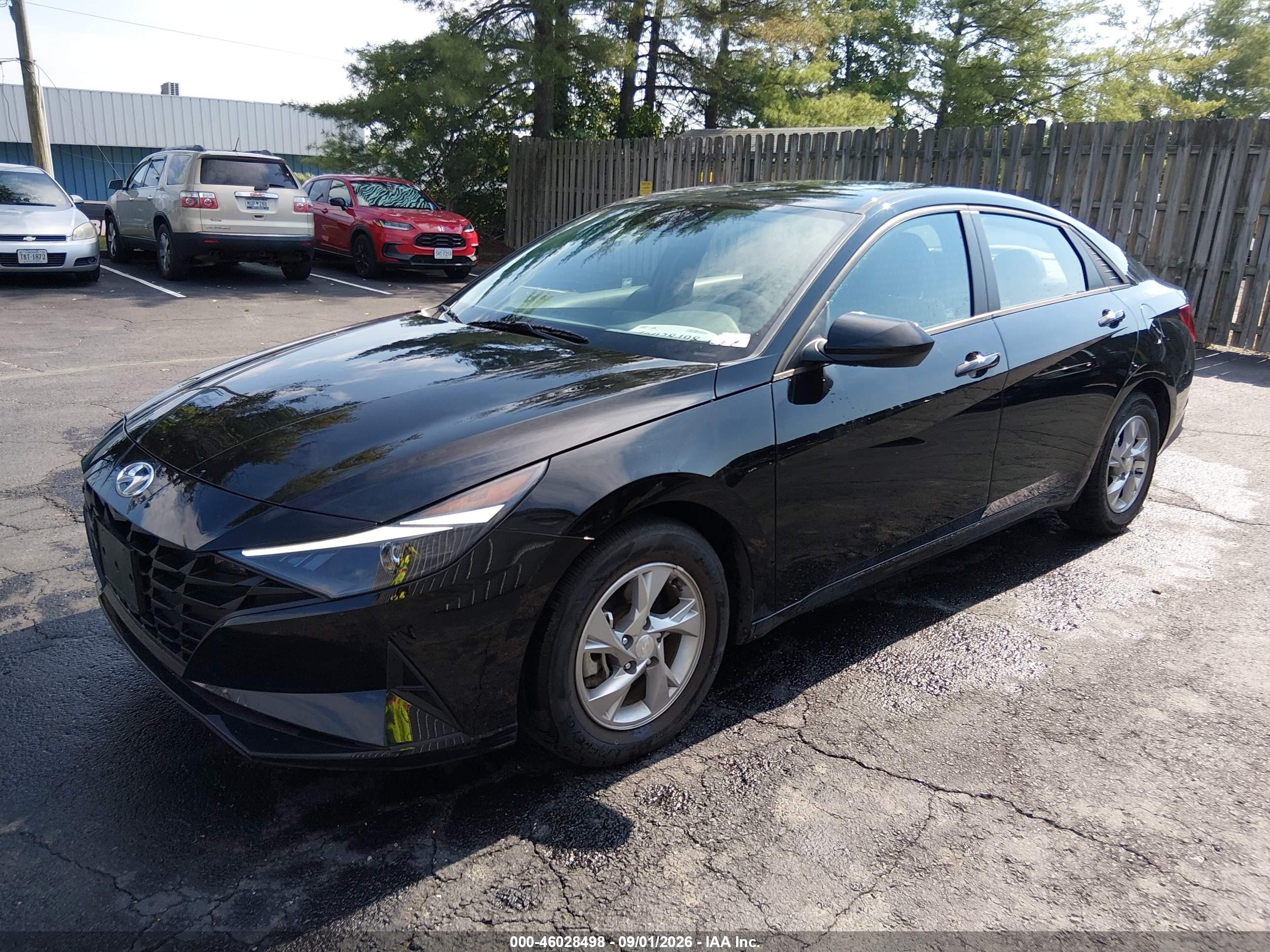 2021 Hyundai Elantra Se Black vin: 5NPLL4AG7MH046795