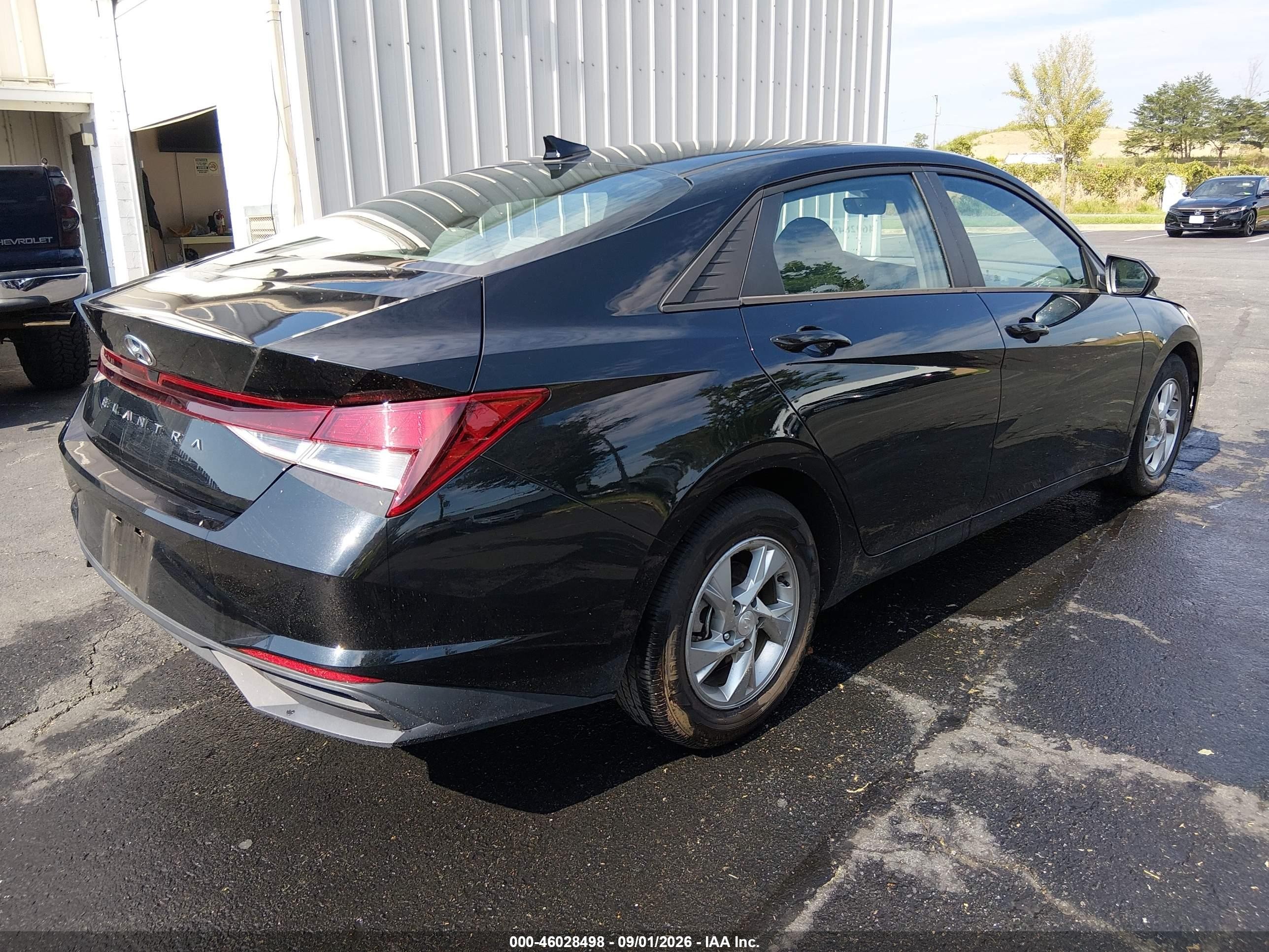 2021 Hyundai Elantra Se Black vin: 5NPLL4AG7MH046795
