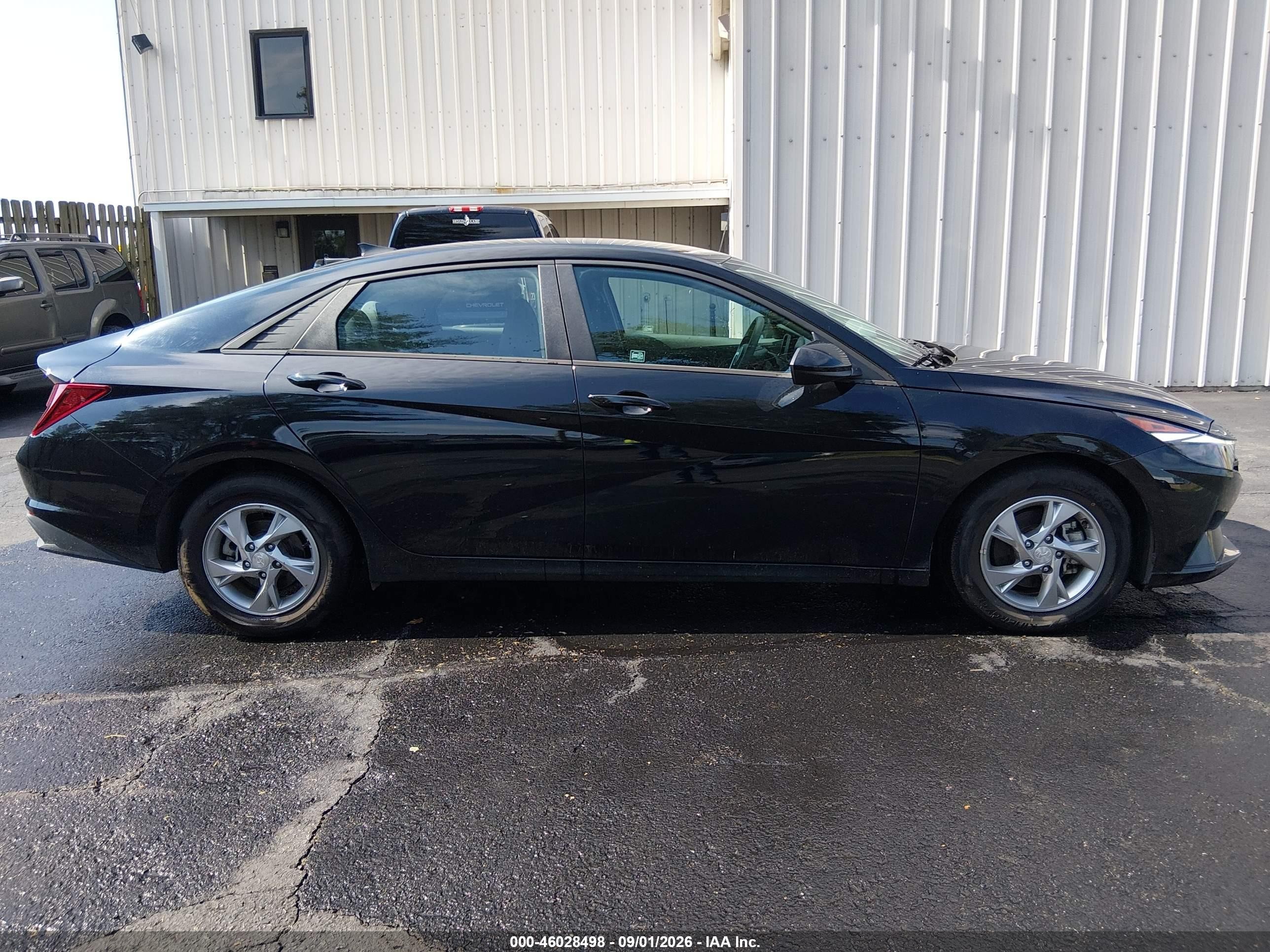 2021 Hyundai Elantra Se Black vin: 5NPLL4AG7MH046795