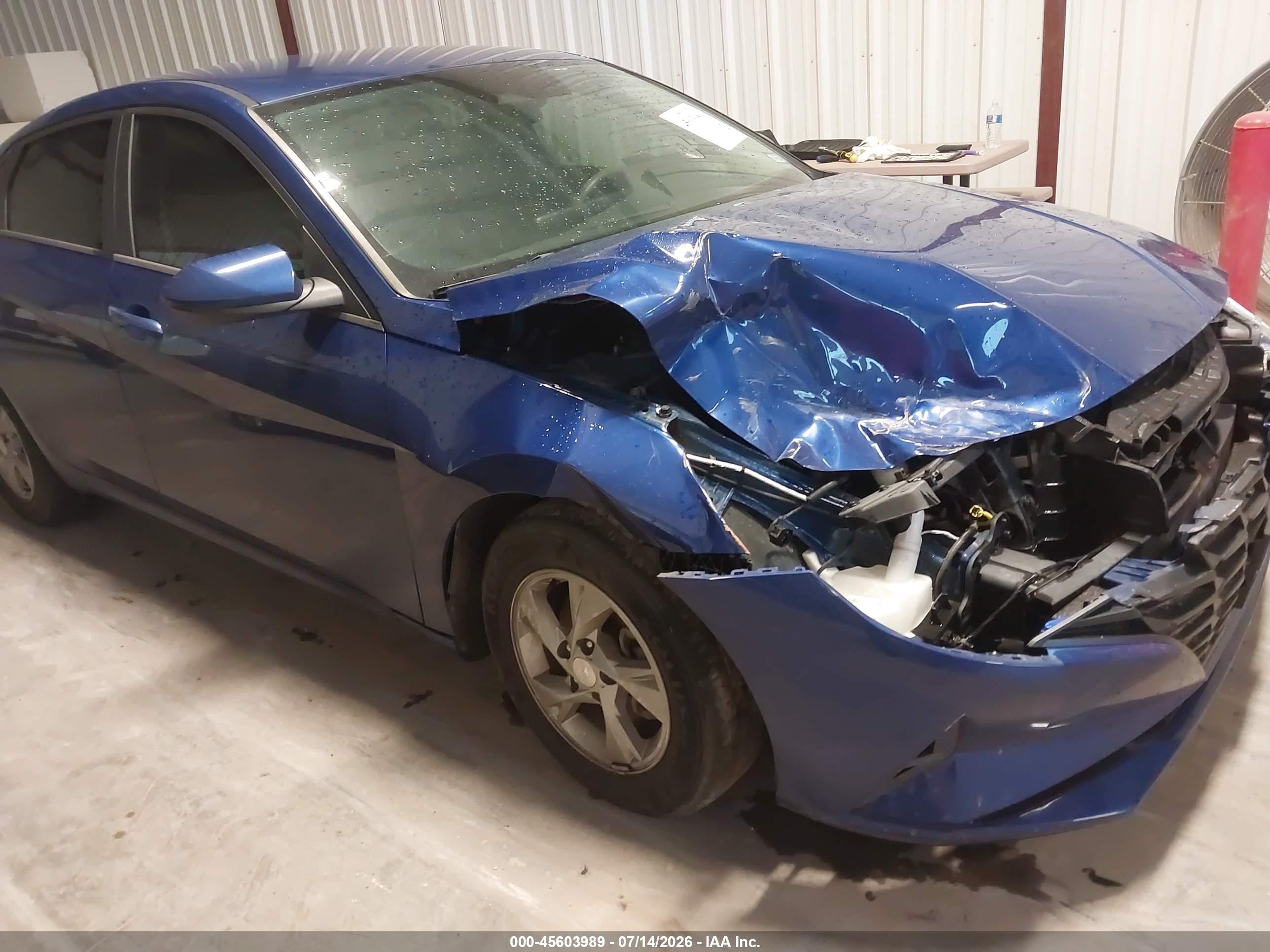 2022 Hyundai Elantra Se Blue vin: 5NPLL4AG7NH080723