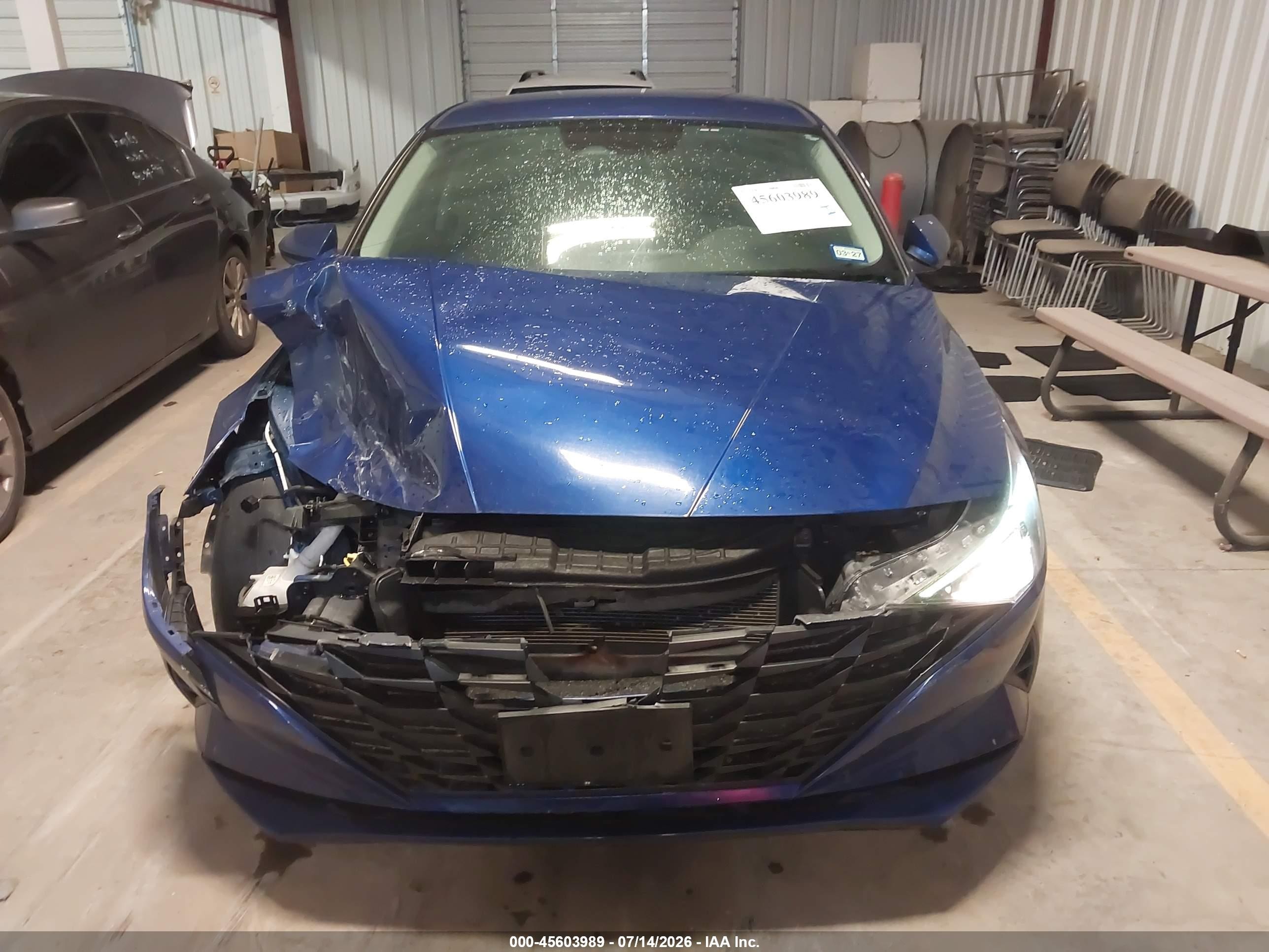 2022 Hyundai Elantra Se Blue vin: 5NPLL4AG7NH080723