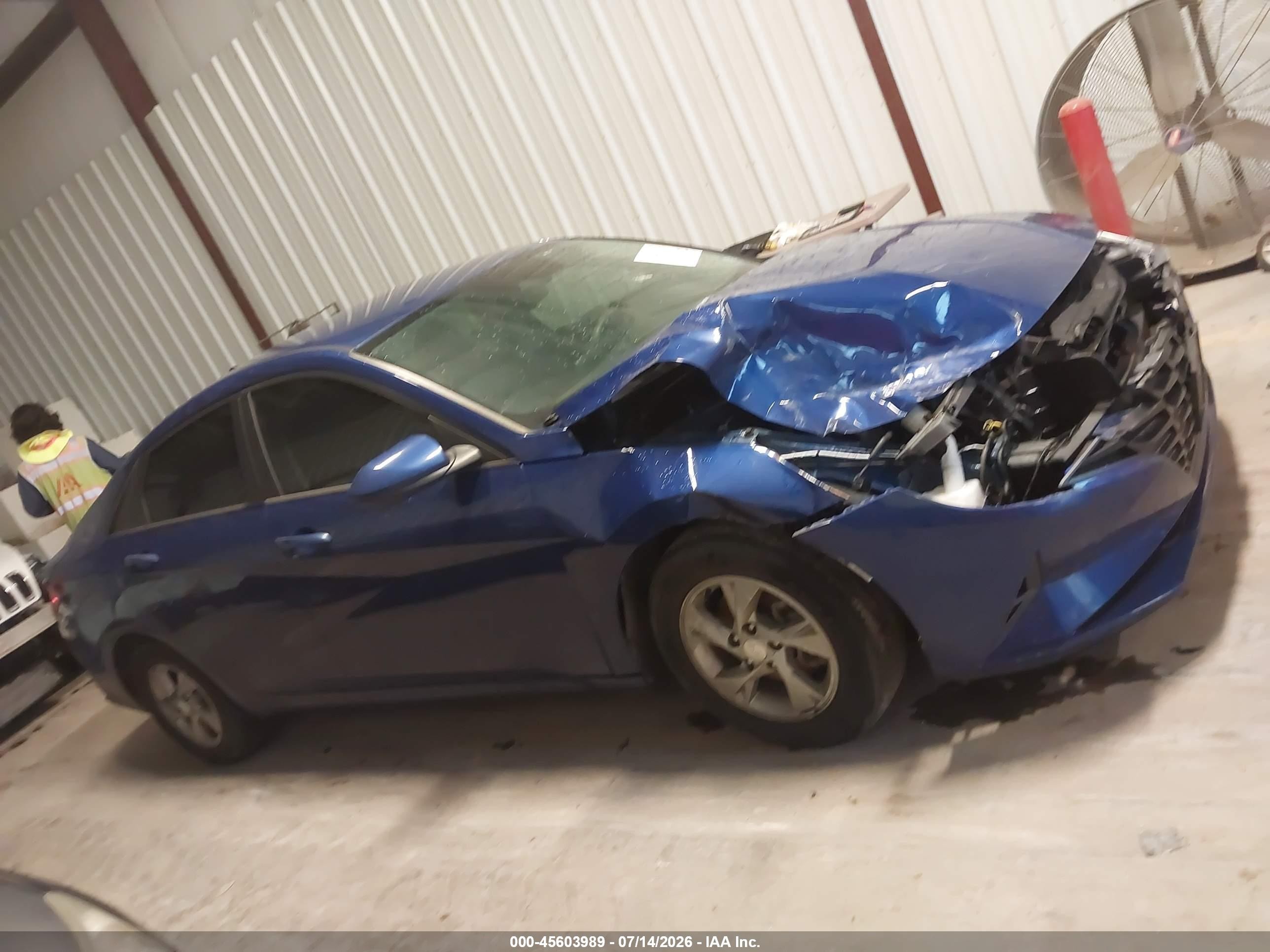 2022 Hyundai Elantra Se Blue vin: 5NPLL4AG7NH080723