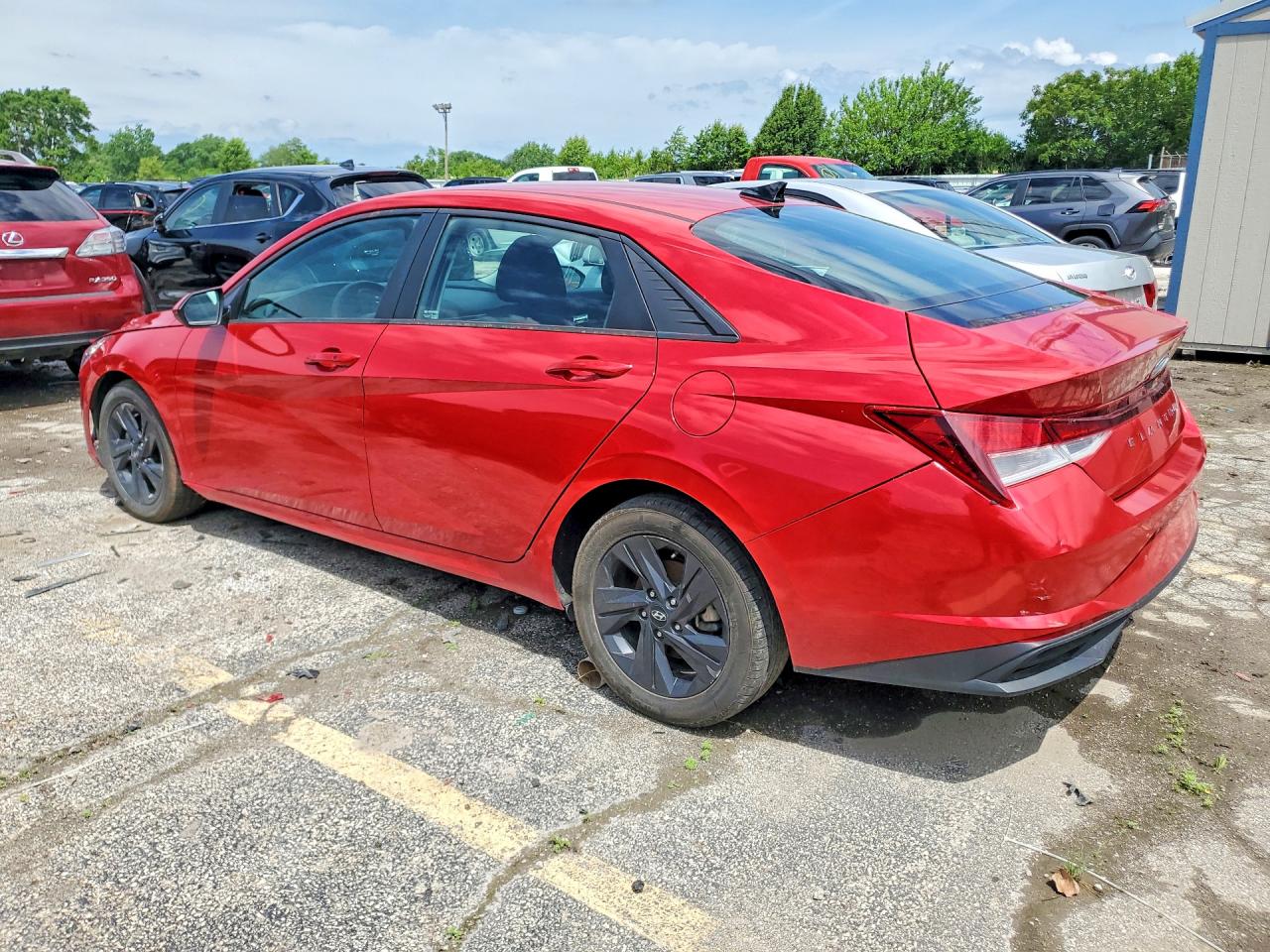 2021 Hyundai Elantra Sel Red vin: 5NPLM4AG0MH018835