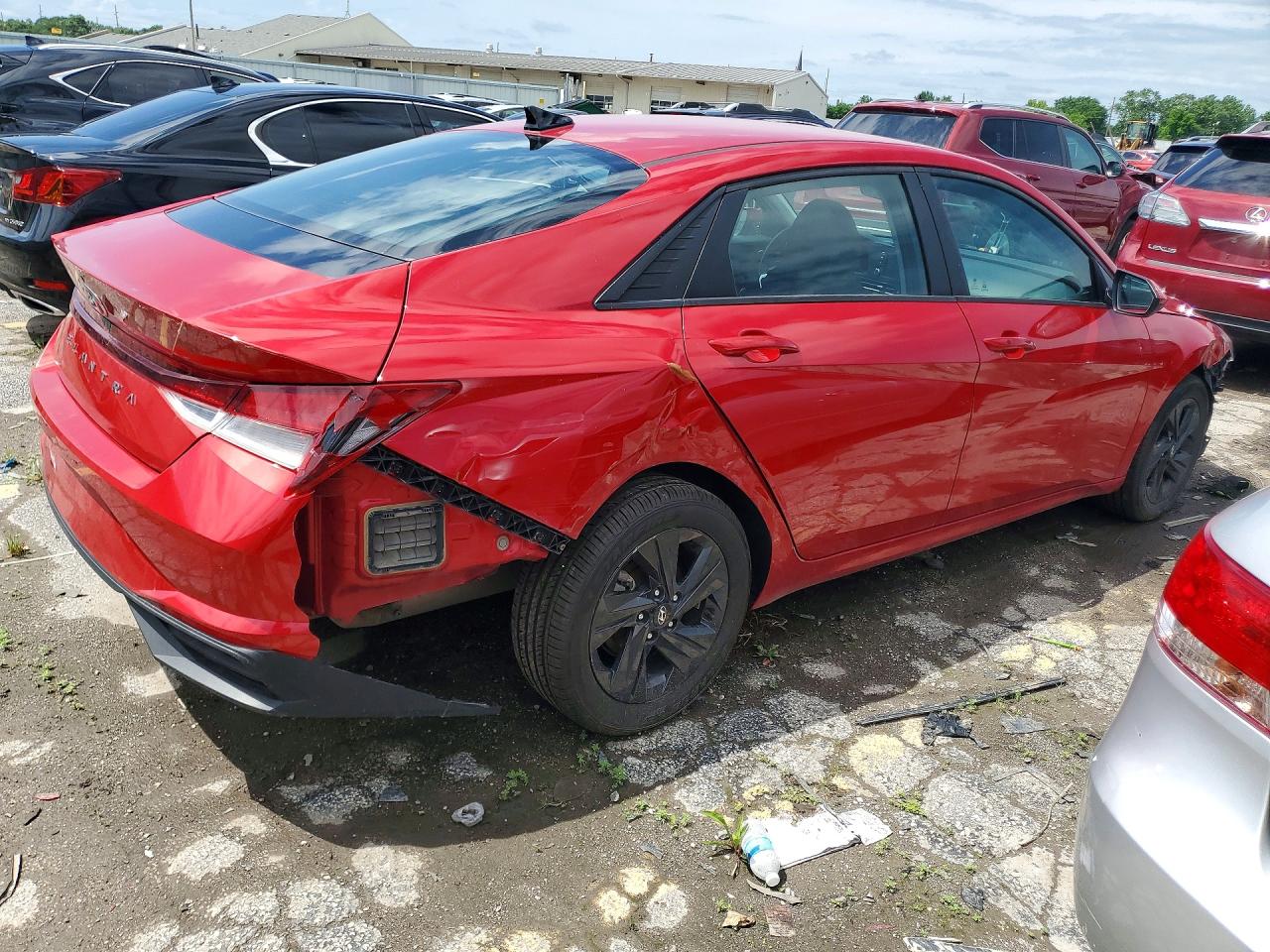 2021 Hyundai Elantra Sel Red vin: 5NPLM4AG0MH018835