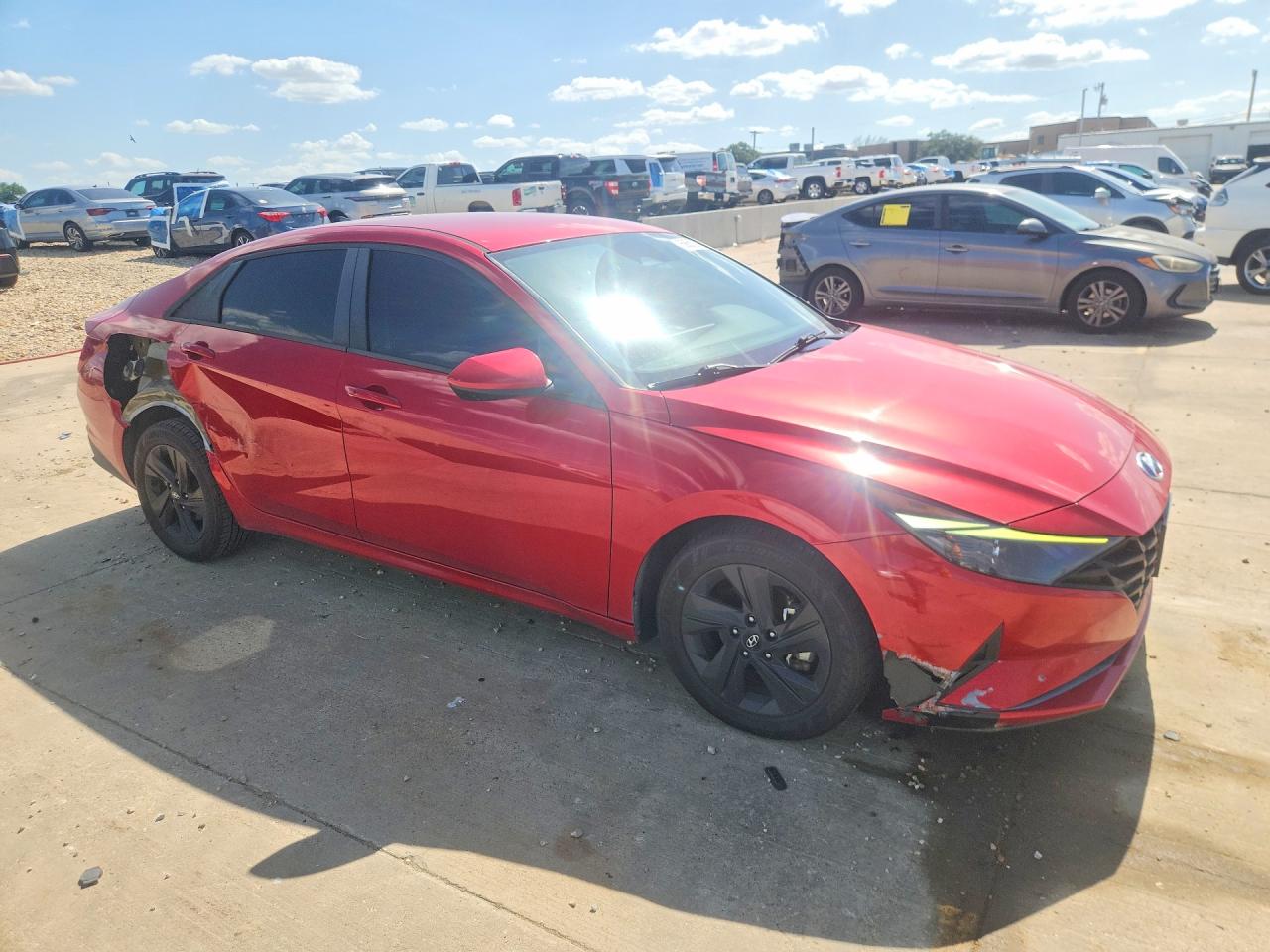 2021 Hyundai Elantra Sel Red vin: 5NPLM4AG0MH045033