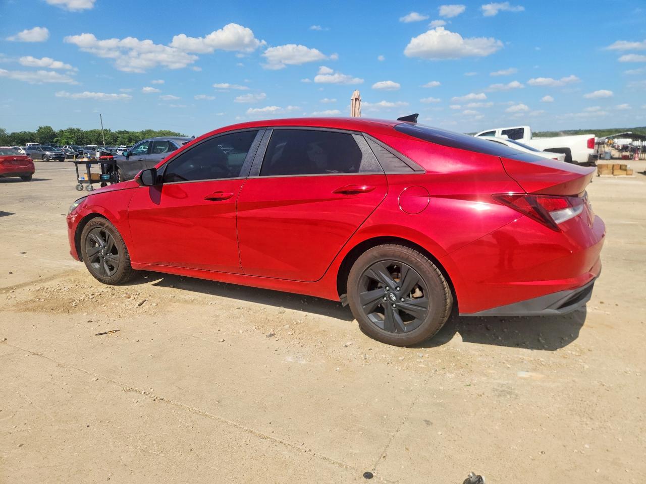 2021 Hyundai Elantra Sel Red vin: 5NPLM4AG0MH045033