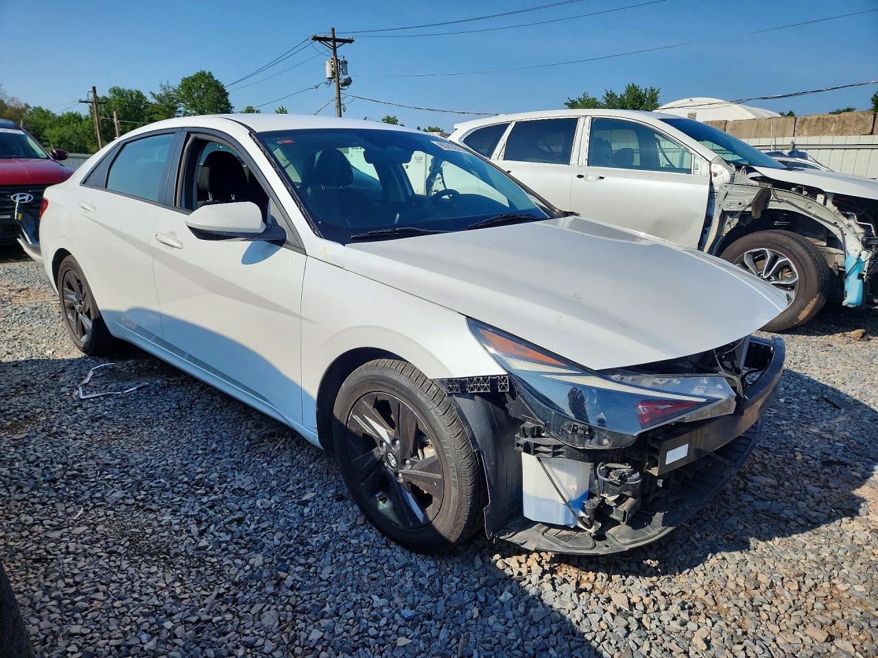 2021 Hyundai Elantra Sel White vin: 5NPLM4AG4MH011564
