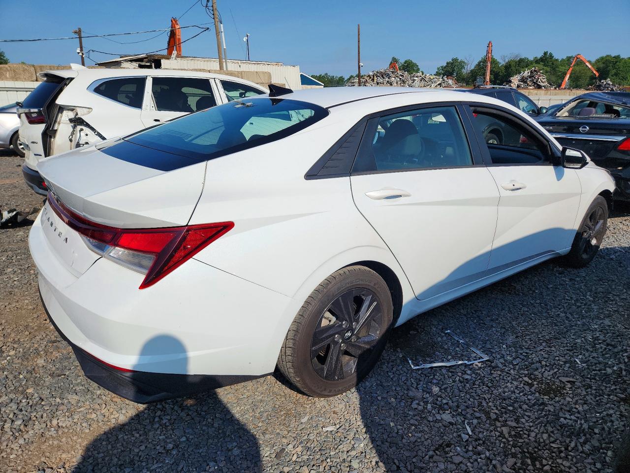 2021 Hyundai Elantra Sel White vin: 5NPLM4AG4MH011564