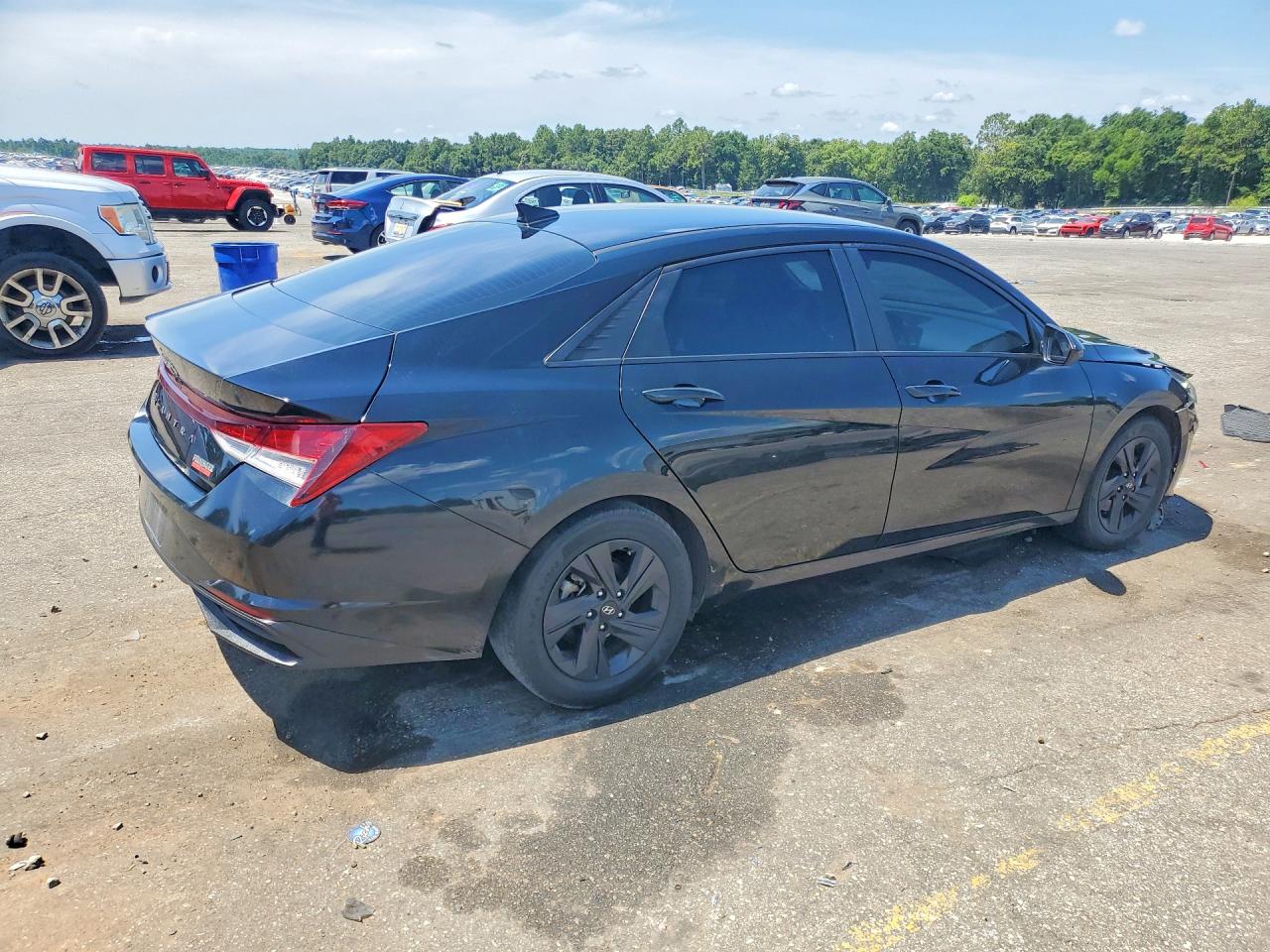 2021 Hyundai Elantra Sel Черный vin: 5NPLM4AG5MH007975