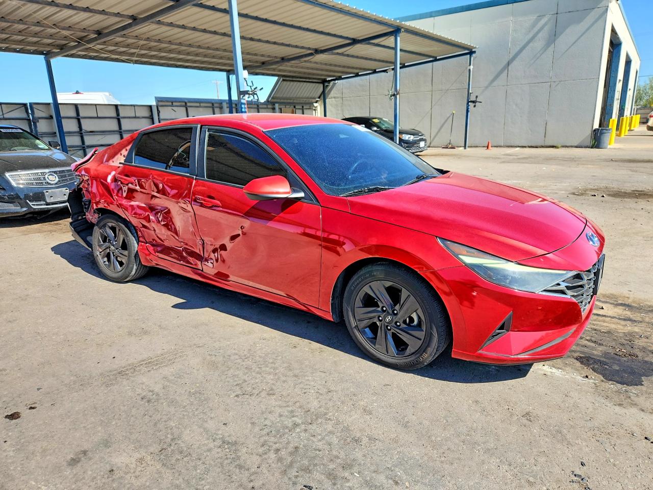 2021 Hyundai Elantra Sel Red vin: 5NPLM4AG7MH000283