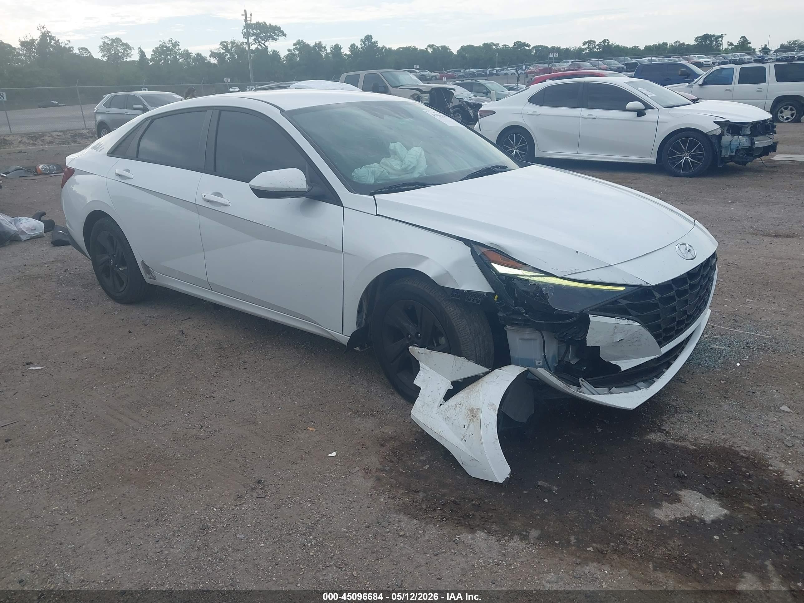 2021 Hyundai Elantra Sel White vin: 5NPLM4AG7MH021960