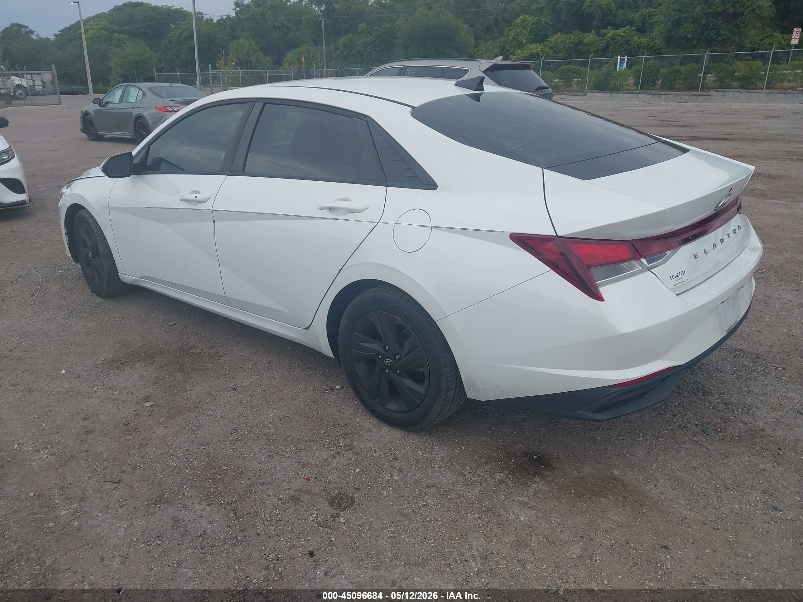 2021 Hyundai Elantra Sel White vin: 5NPLM4AG7MH021960
