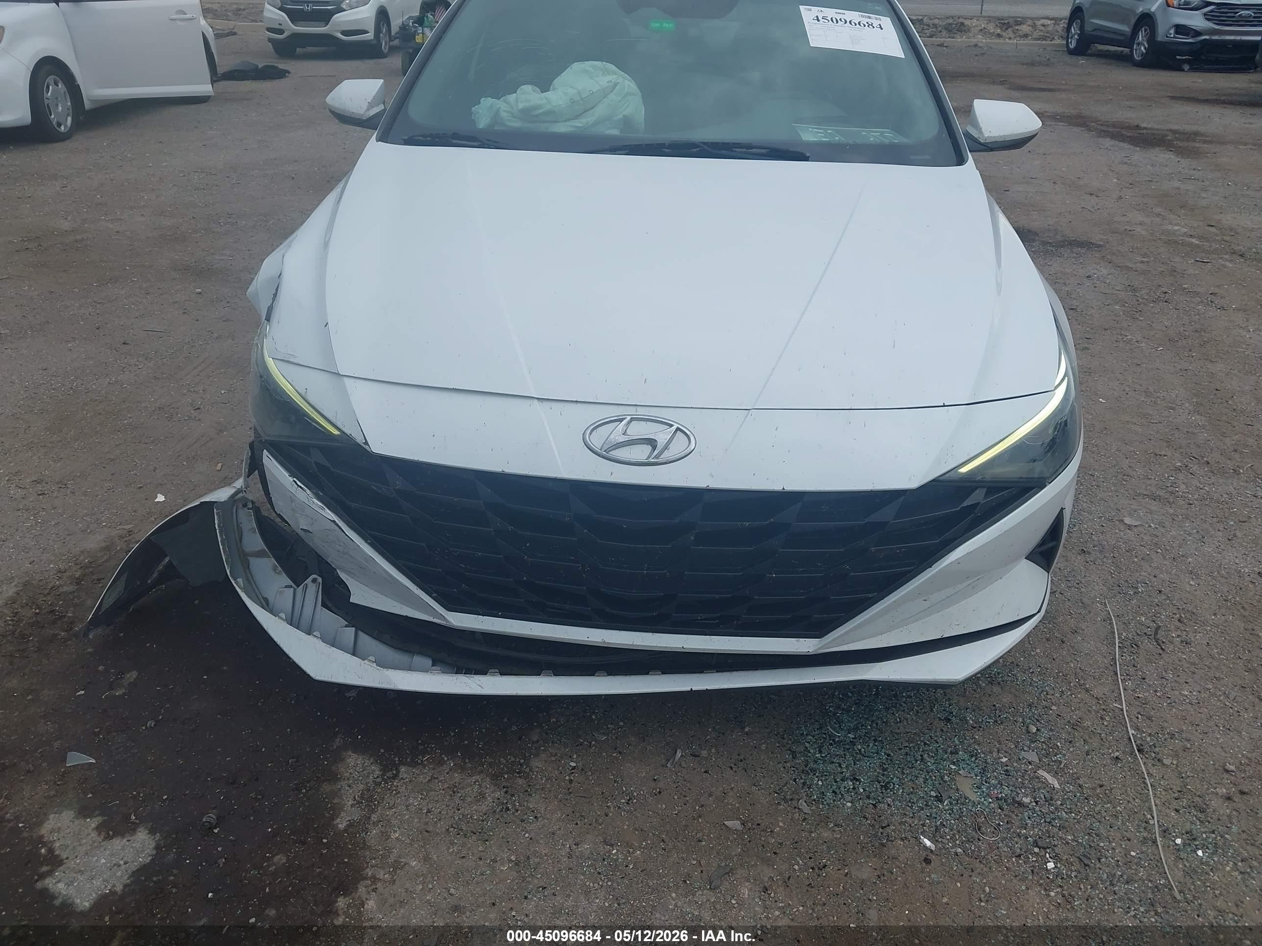 2021 Hyundai Elantra Sel White vin: 5NPLM4AG7MH021960