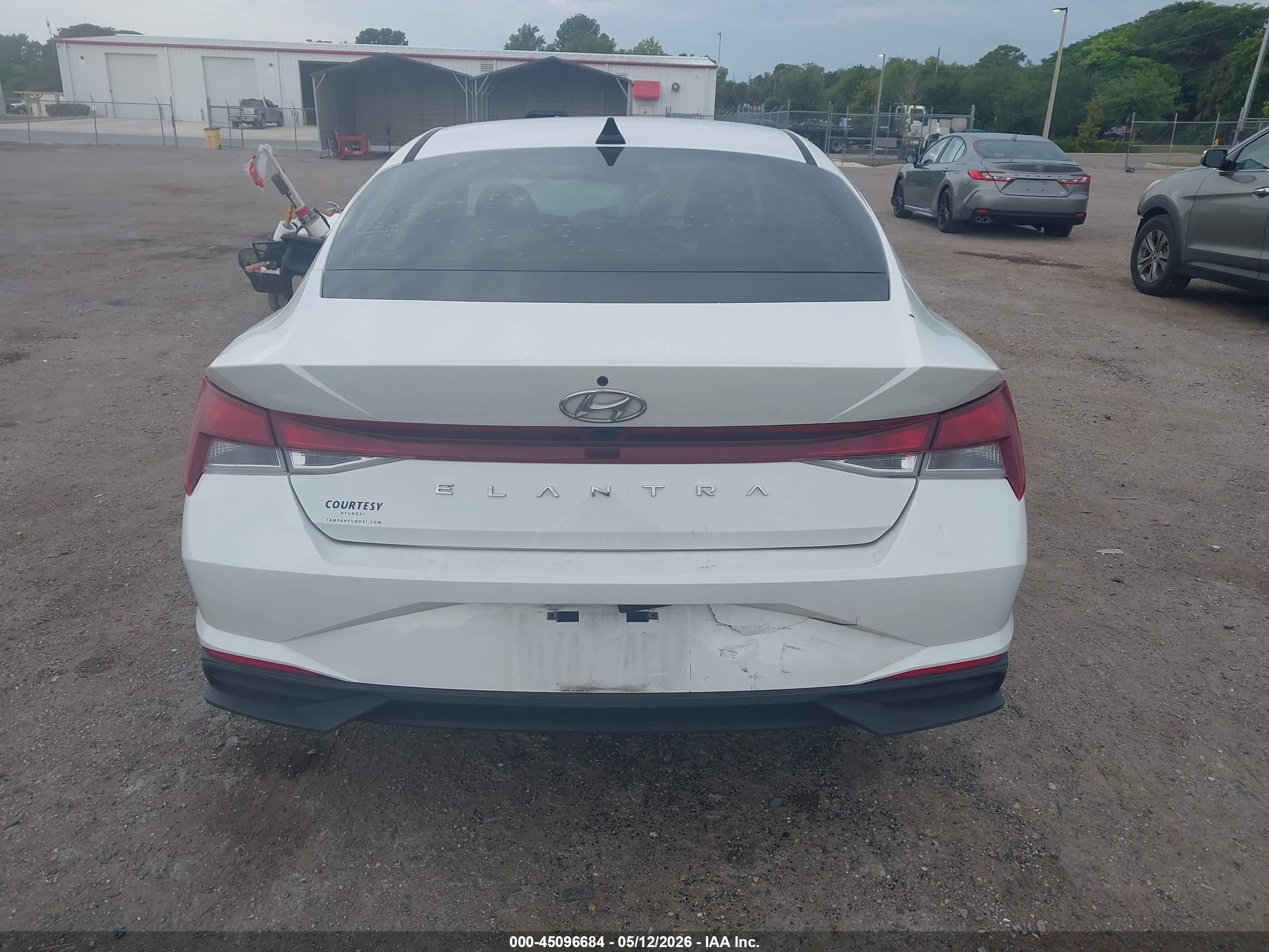 2021 Hyundai Elantra Sel White vin: 5NPLM4AG7MH021960