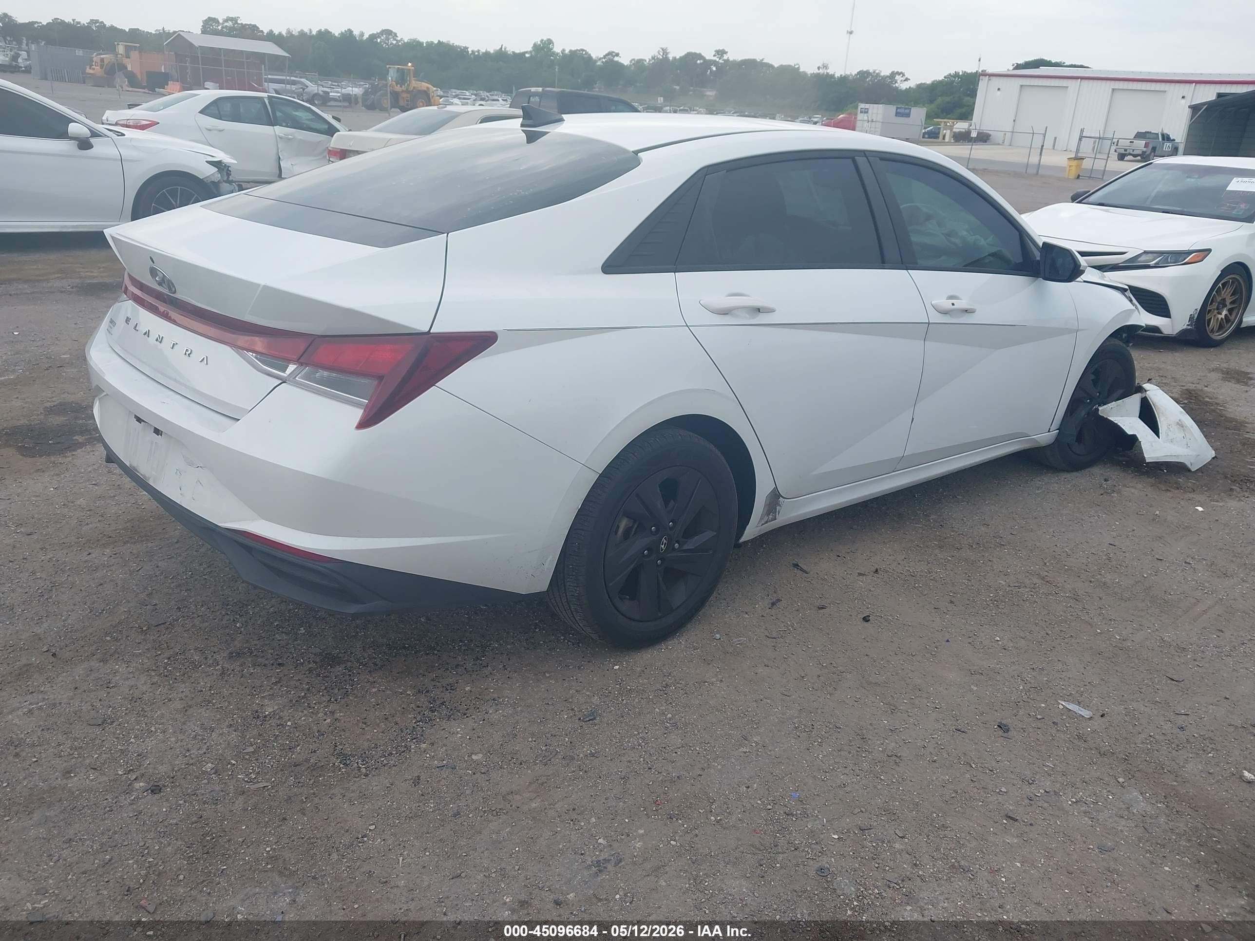 2021 Hyundai Elantra Sel White vin: 5NPLM4AG7MH021960