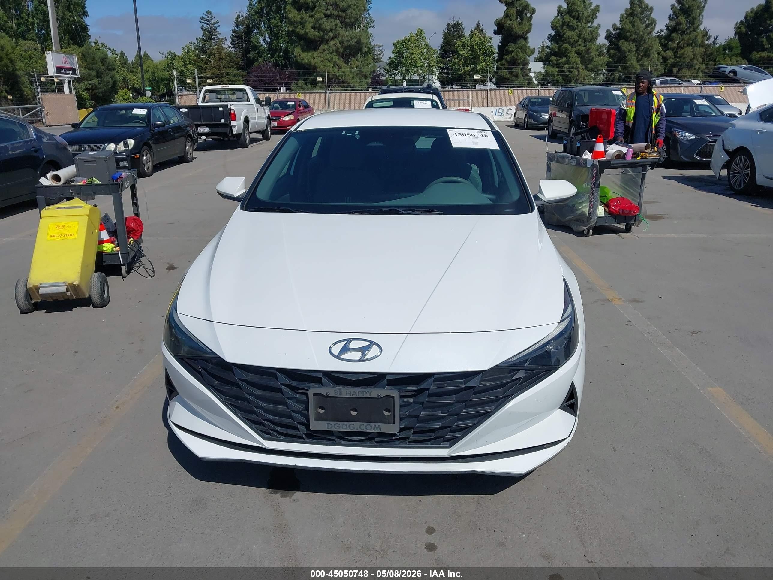 2022 Hyundai Elantra Sel White vin: 5NPLM4AG9NH065671