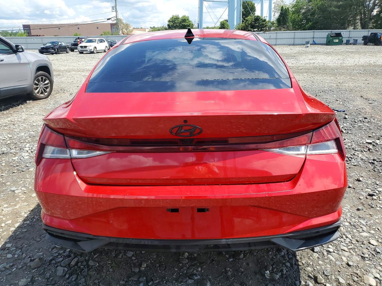 2021 Hyundai Elantra Sel Red vin: 5NPLM4AGXMH001993