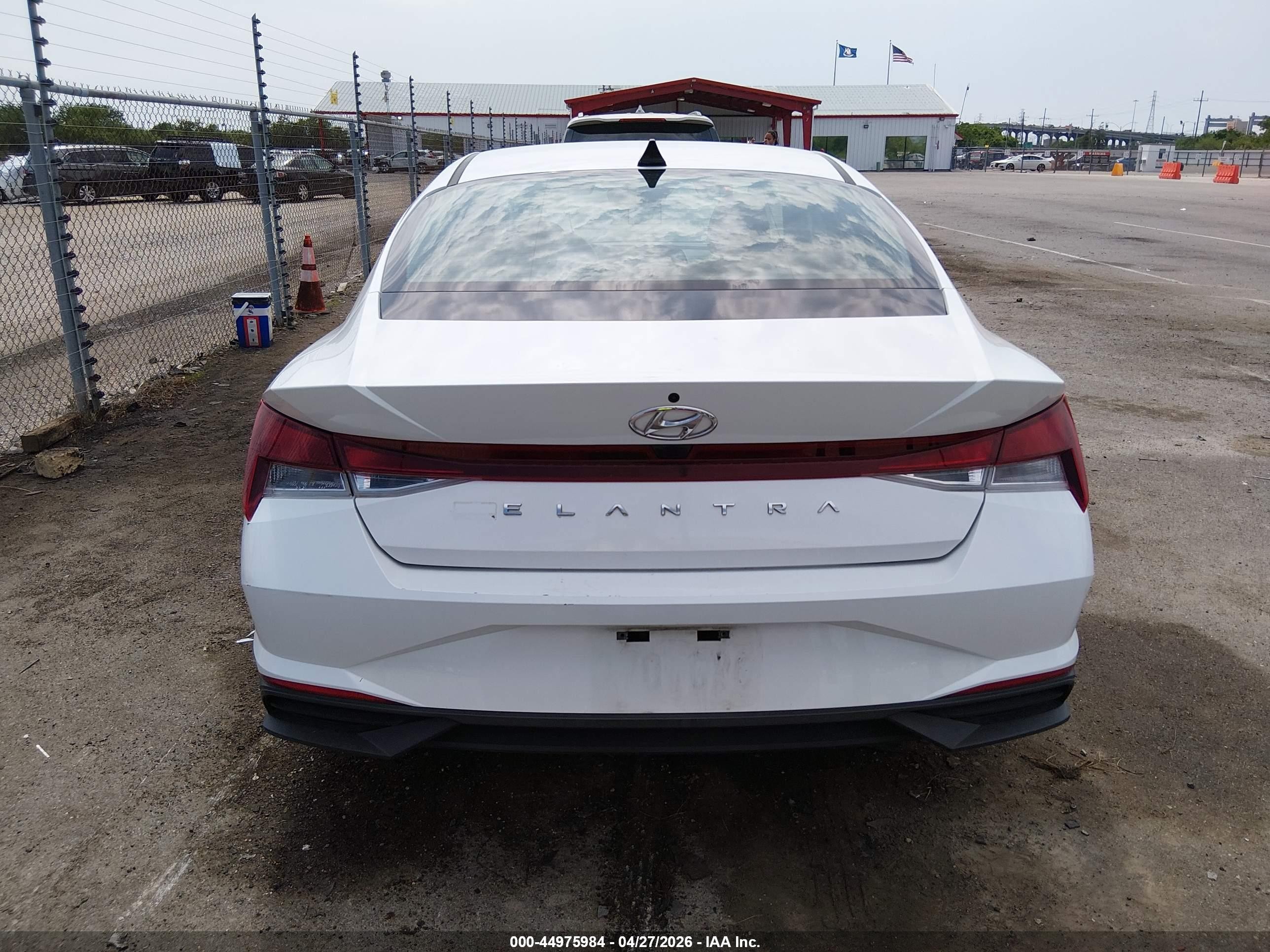 2021 Hyundai Elantra Sel White vin: 5NPLM4AGXMH013450