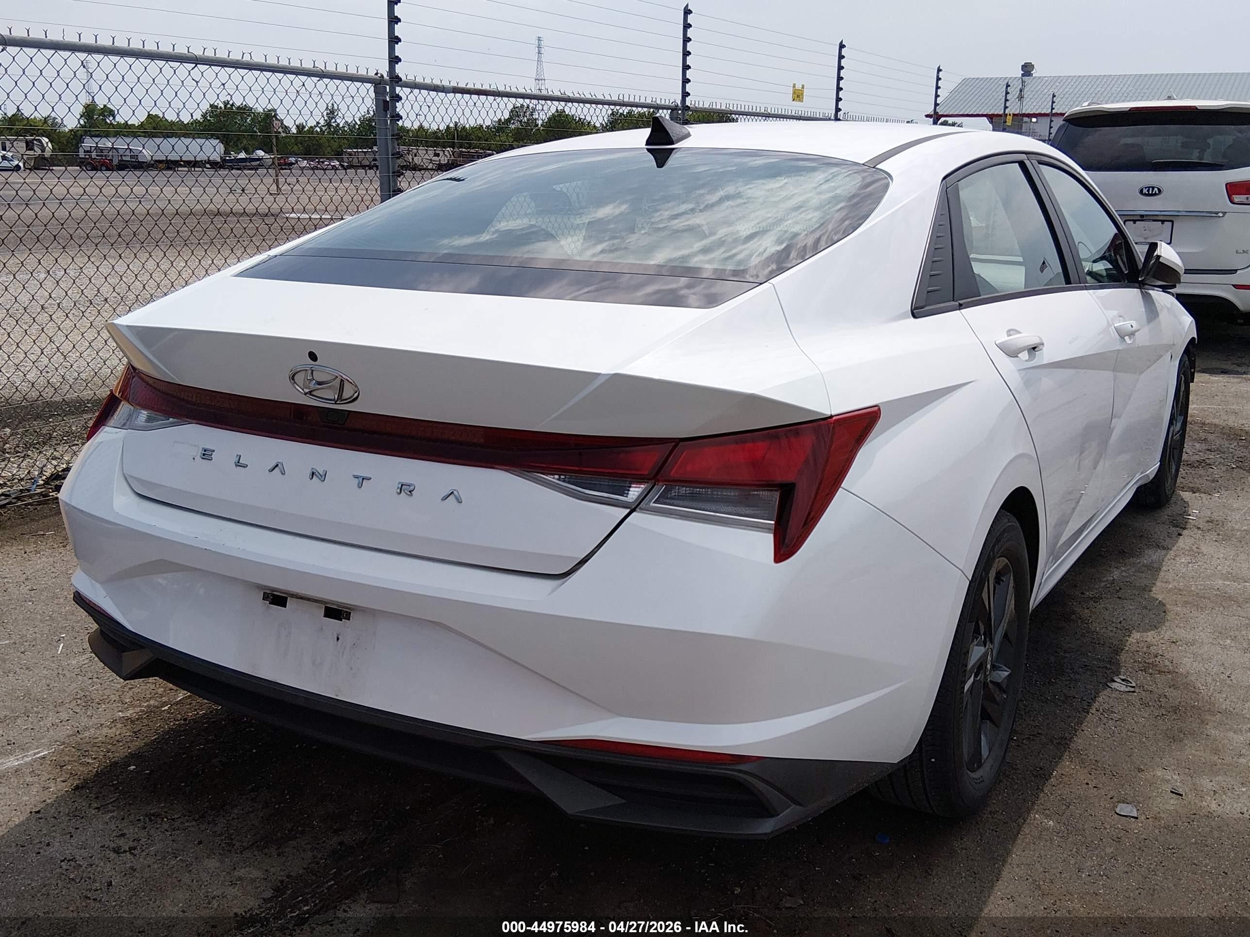 2021 Hyundai Elantra Sel White vin: 5NPLM4AGXMH013450
