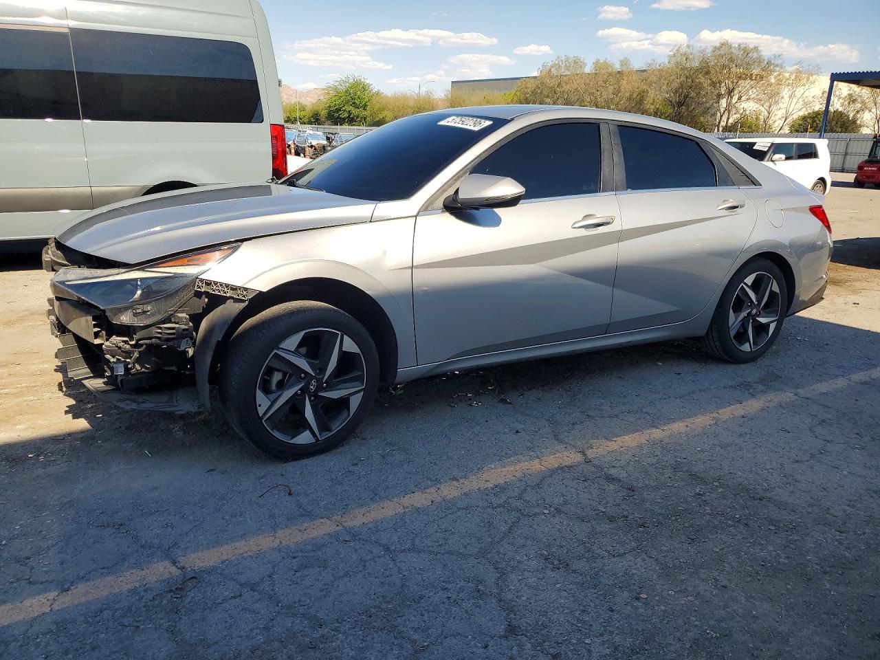 2021 Hyundai Elantra Sel Silver vin: 5NPLN4AG6MH023728