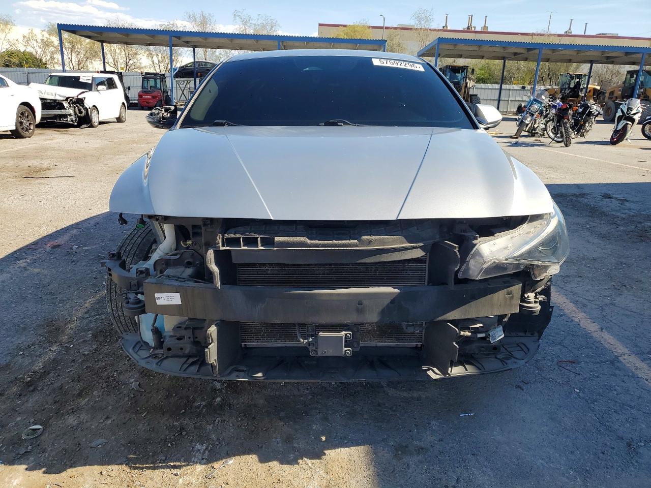 2021 Hyundai Elantra Sel Silver vin: 5NPLN4AG6MH023728