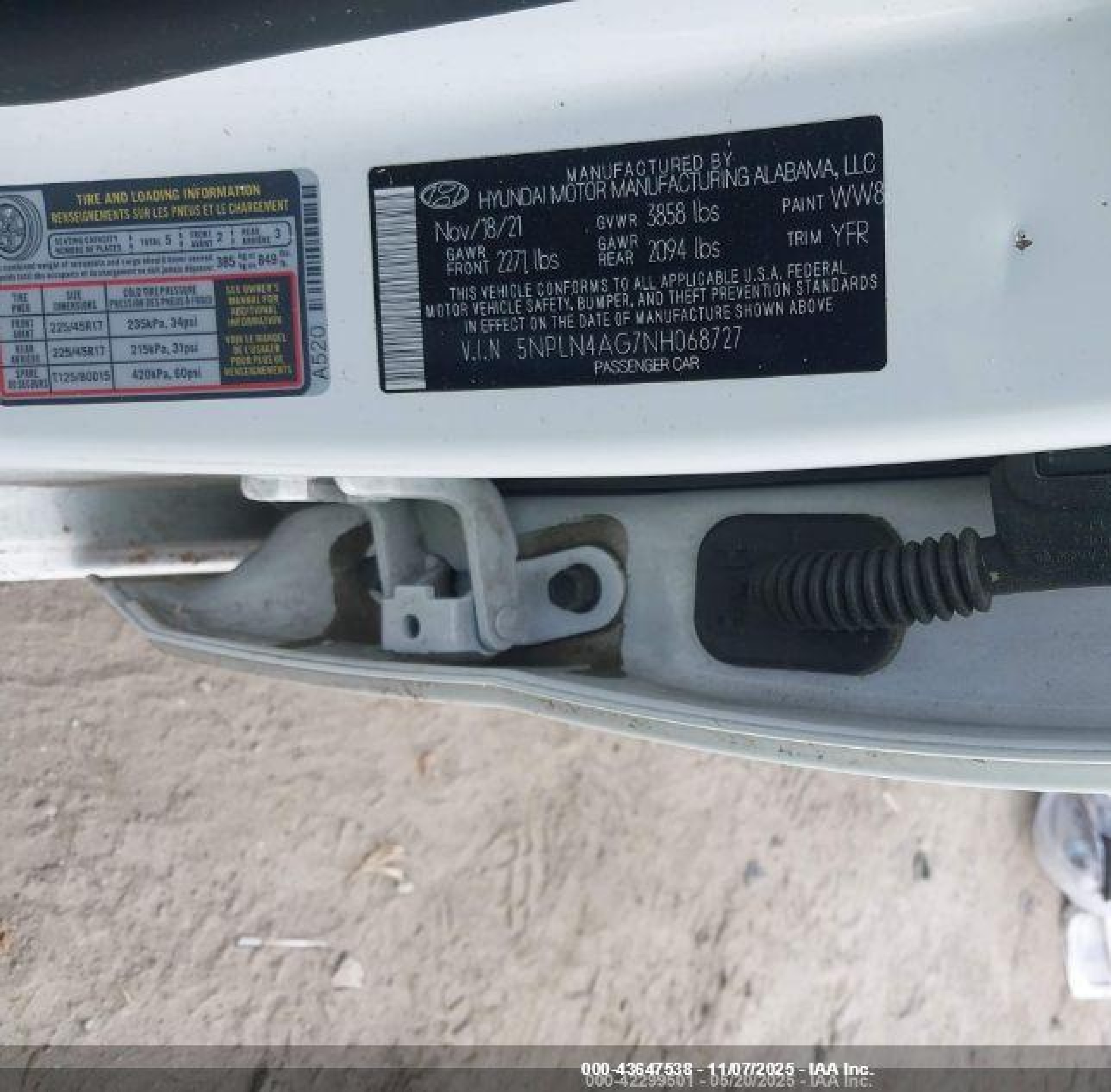 2022 Hyundai Elantra Sel White vin: 5NPLN4AG7NH068727