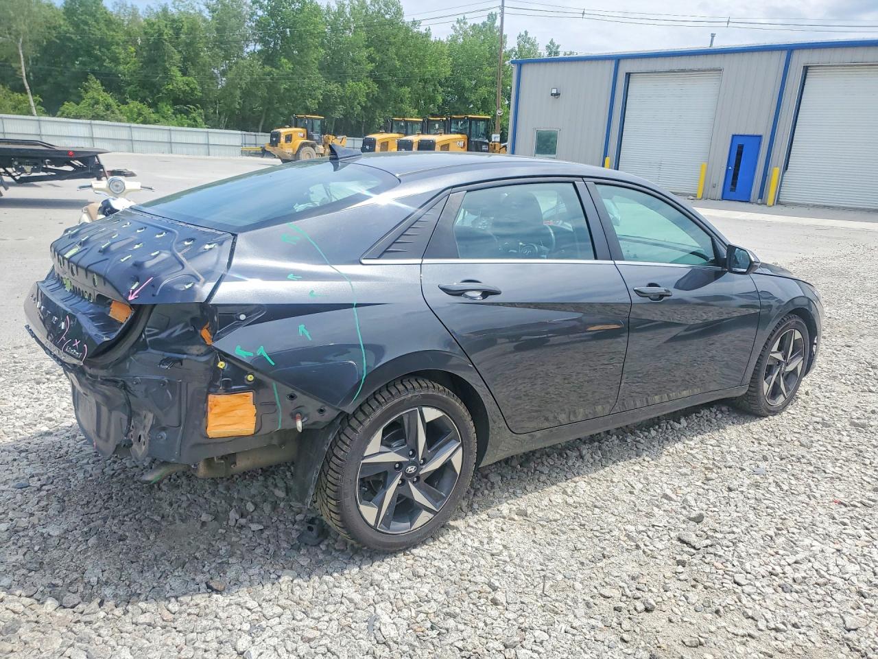 2023 Hyundai Elantra Limited Серый vin: 5NPLP4AG3PH090611