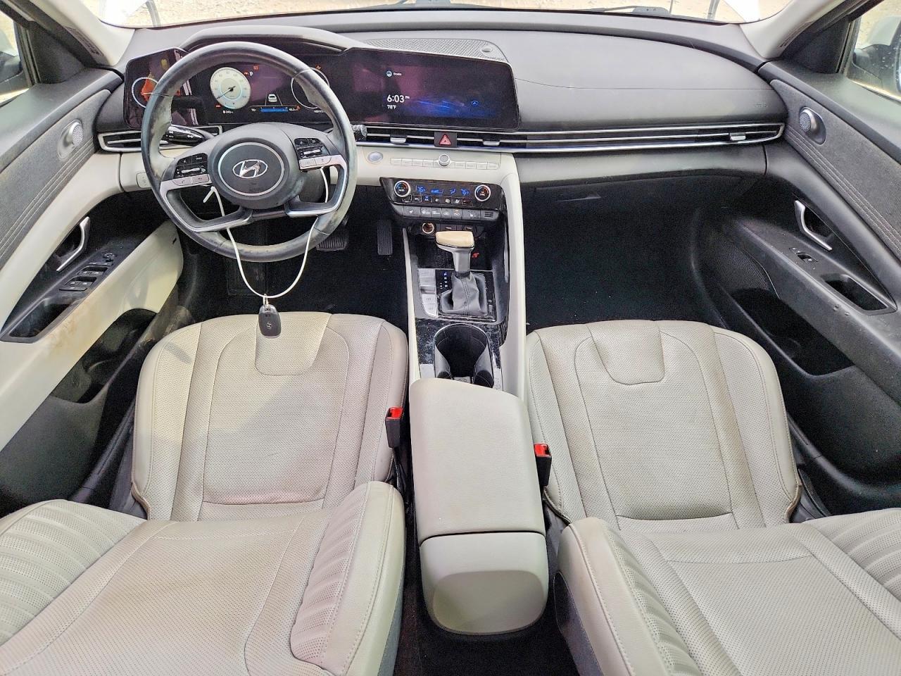 2021 Hyundai Elantra Limited White vin: 5NPLP4AG4MH028792