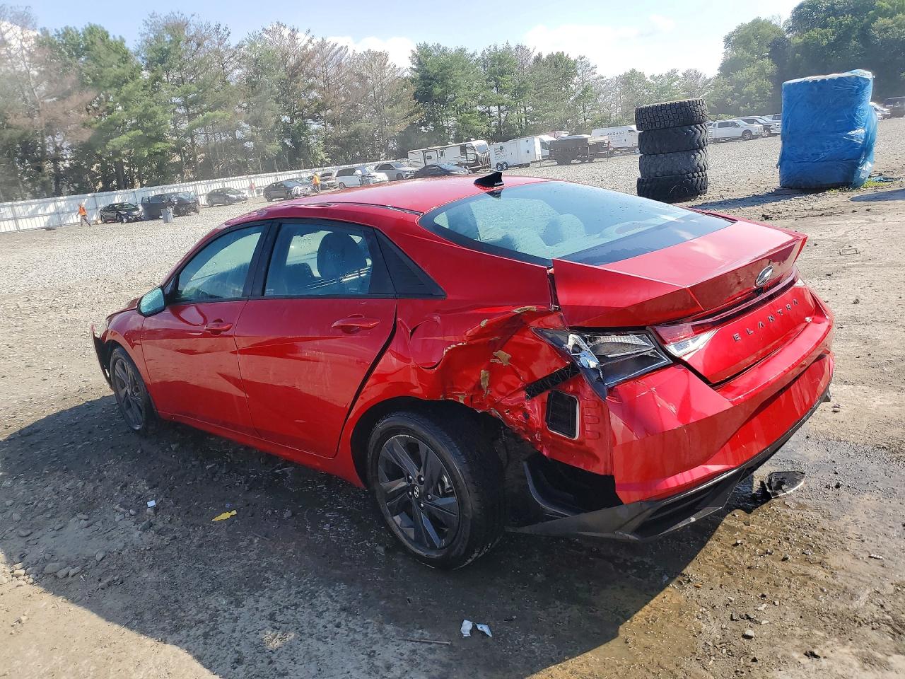 2022 Hyundai Elantra Sel Red vin: 5NPLS4AG0NH056668