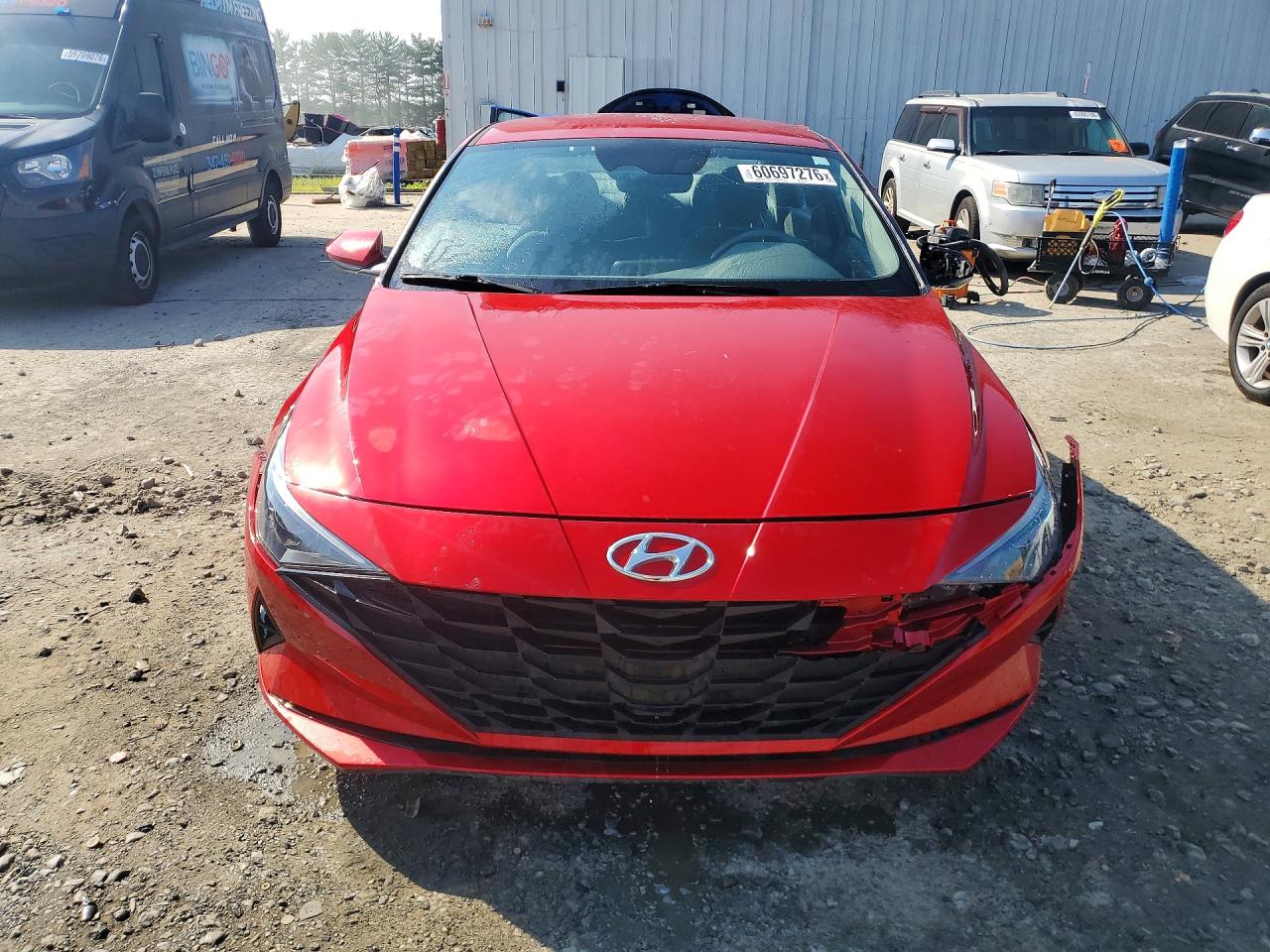 2022 Hyundai Elantra Sel Red vin: 5NPLS4AG0NH056668