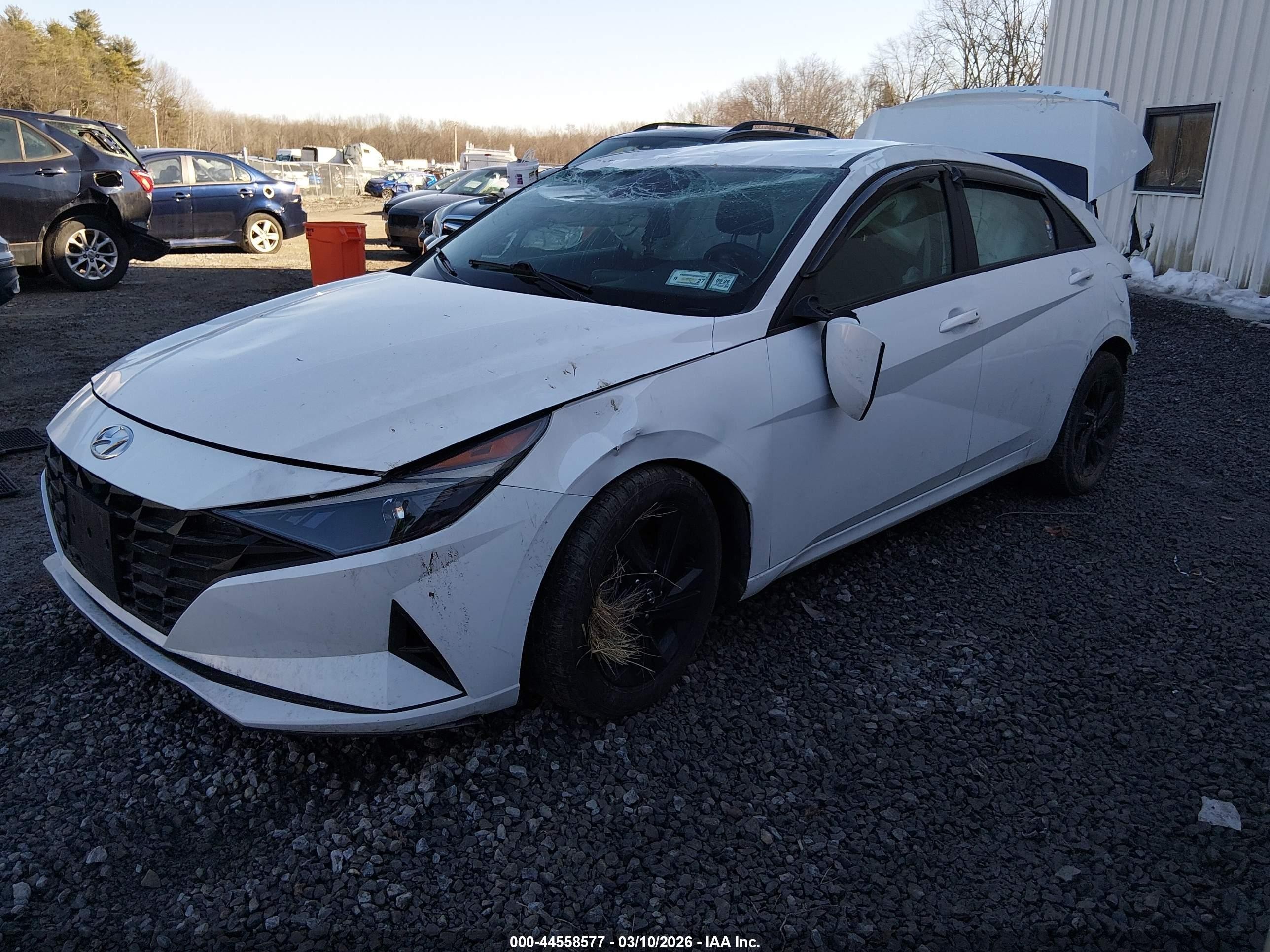 2021 Hyundai Elantra Sel Желтый vin: 5NPLS4AG1MH005775